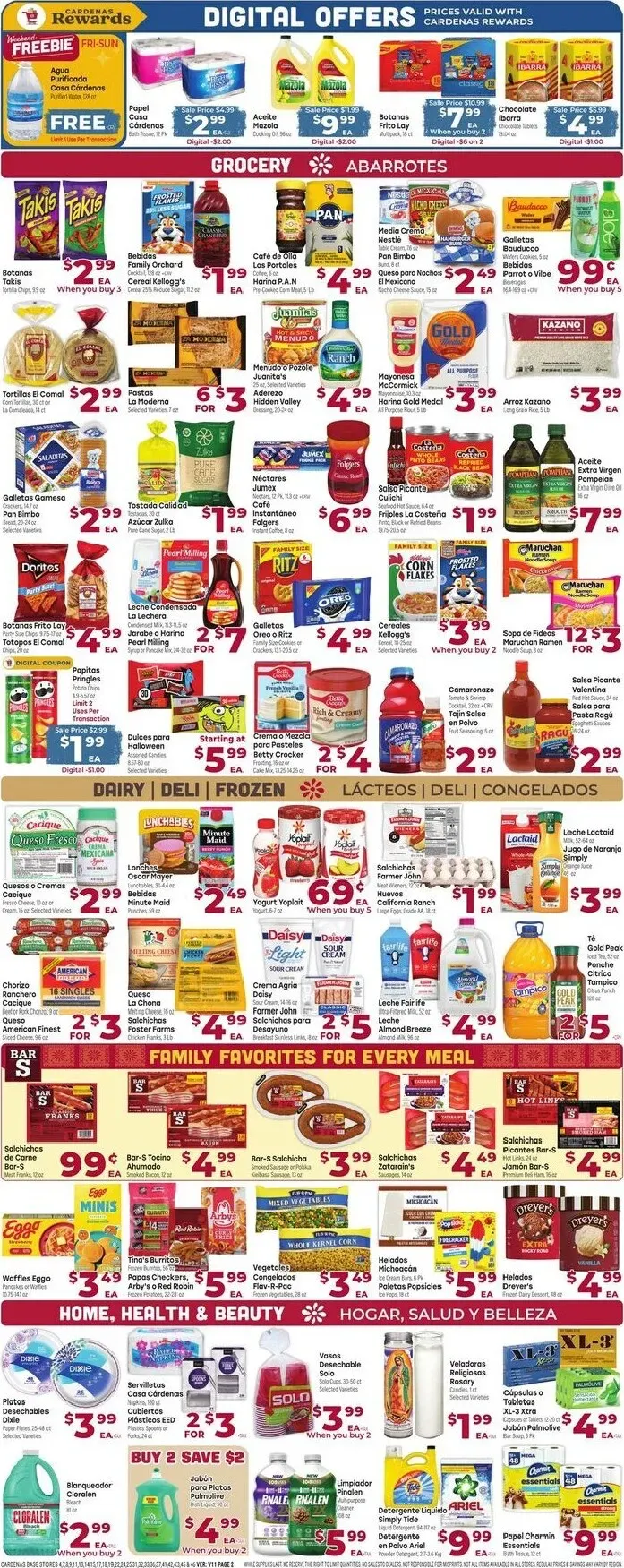 Weekly promotion Current Cardenas Markets leaflet valid from Wednesday 10/21/2026 to Tuesday 10/27/2026 spanning from October 21 to October 27 2026 - Page 2 for Catalogue 365