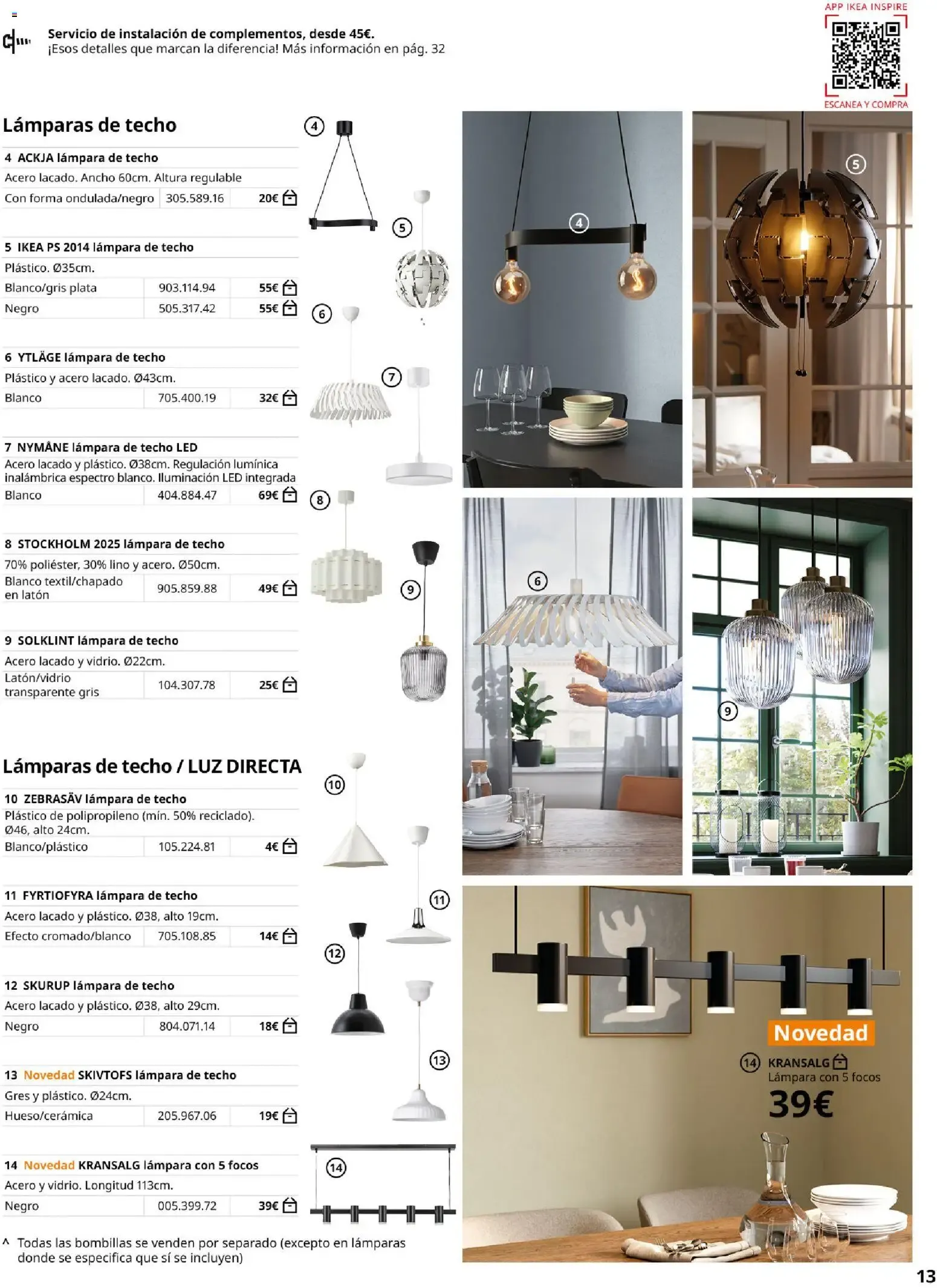 Catálogo de Catálogo IKEA Iluminación y hogar inteligente del 06/03/2026 6 de marzo al 31 de agosto 2026 - Página 12
