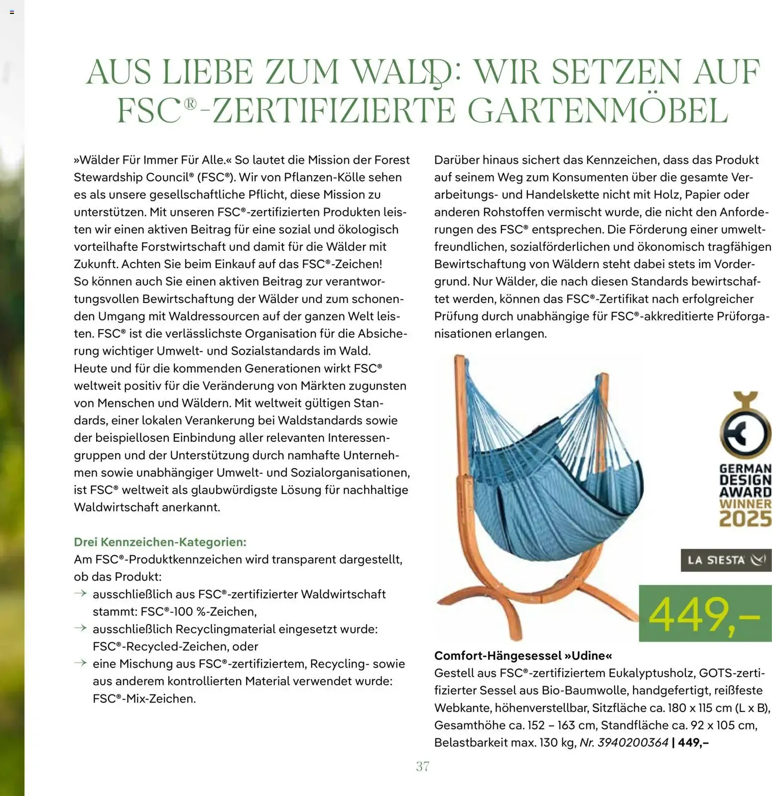 Pflanzen-Kölle GARTENMÖBEL 2026 (ab 07.03.2026) zum Blättern von 7. März bis 31. Dezember 2026 - Prospekt seite 37