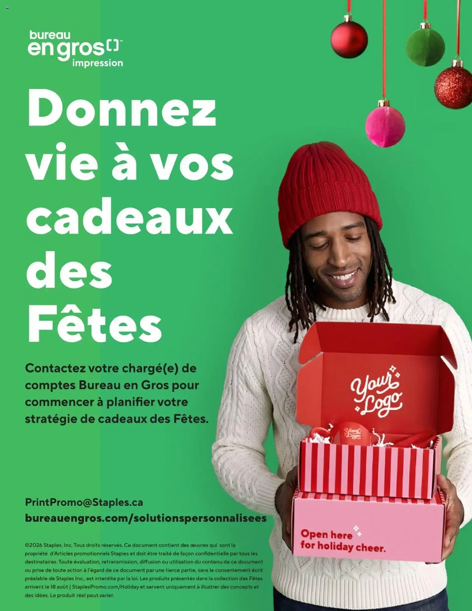 Staples circulaire - Livre d'idées pour les Fêtes from Sep 10, 2026 > weekly specials & deals from September 10 to December 31 2026 - flyer page 11