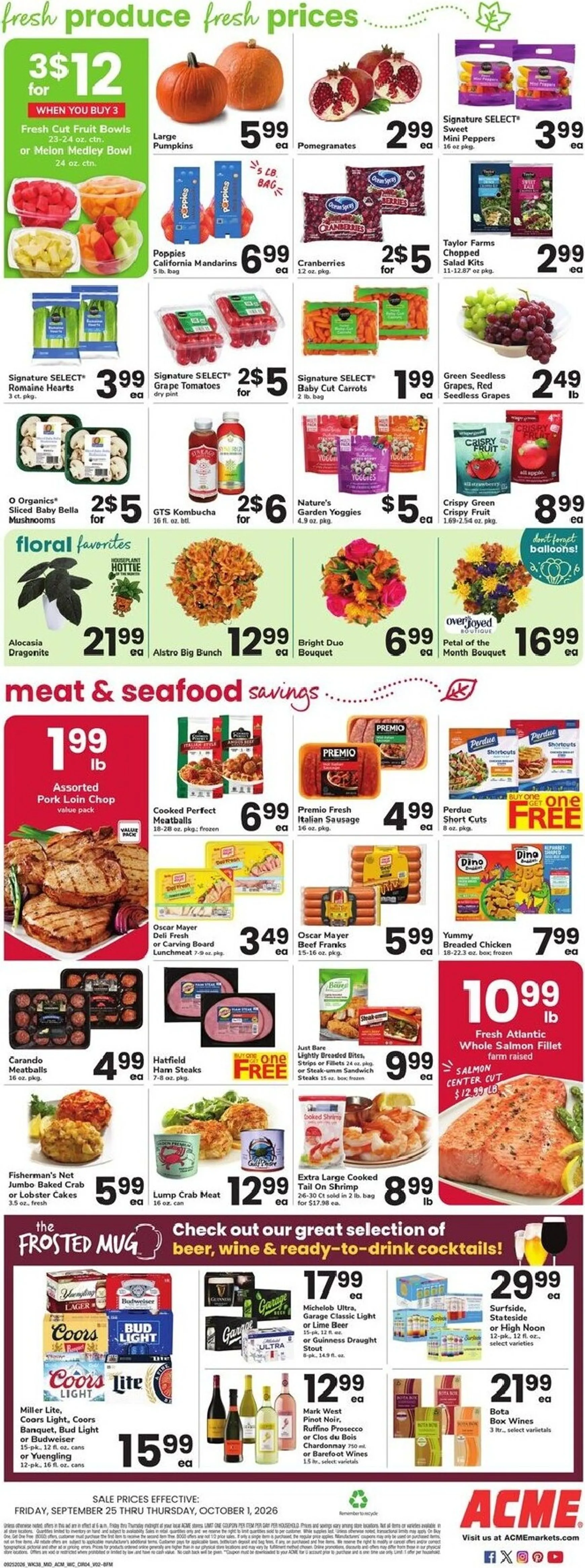Weekly ad ACME Sale Prices Effective from September 25 to October 1 2026 - Page 4
