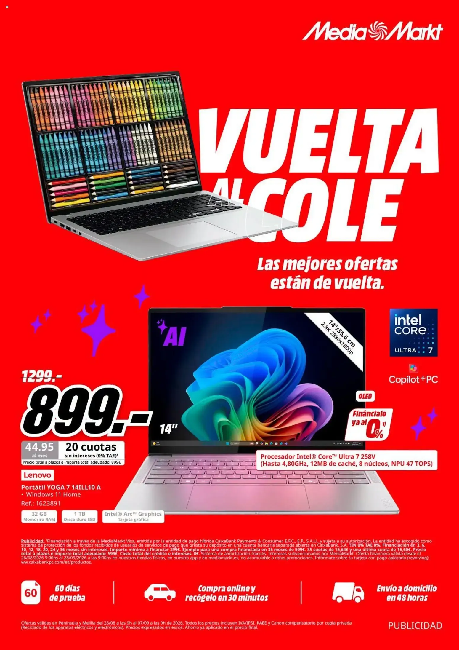 Catálogo de Media Markt Vuelta al Cole 26/08/2026 - 07/09/2026 26 de agosto al 7 de septiembre 2026 - Página 1