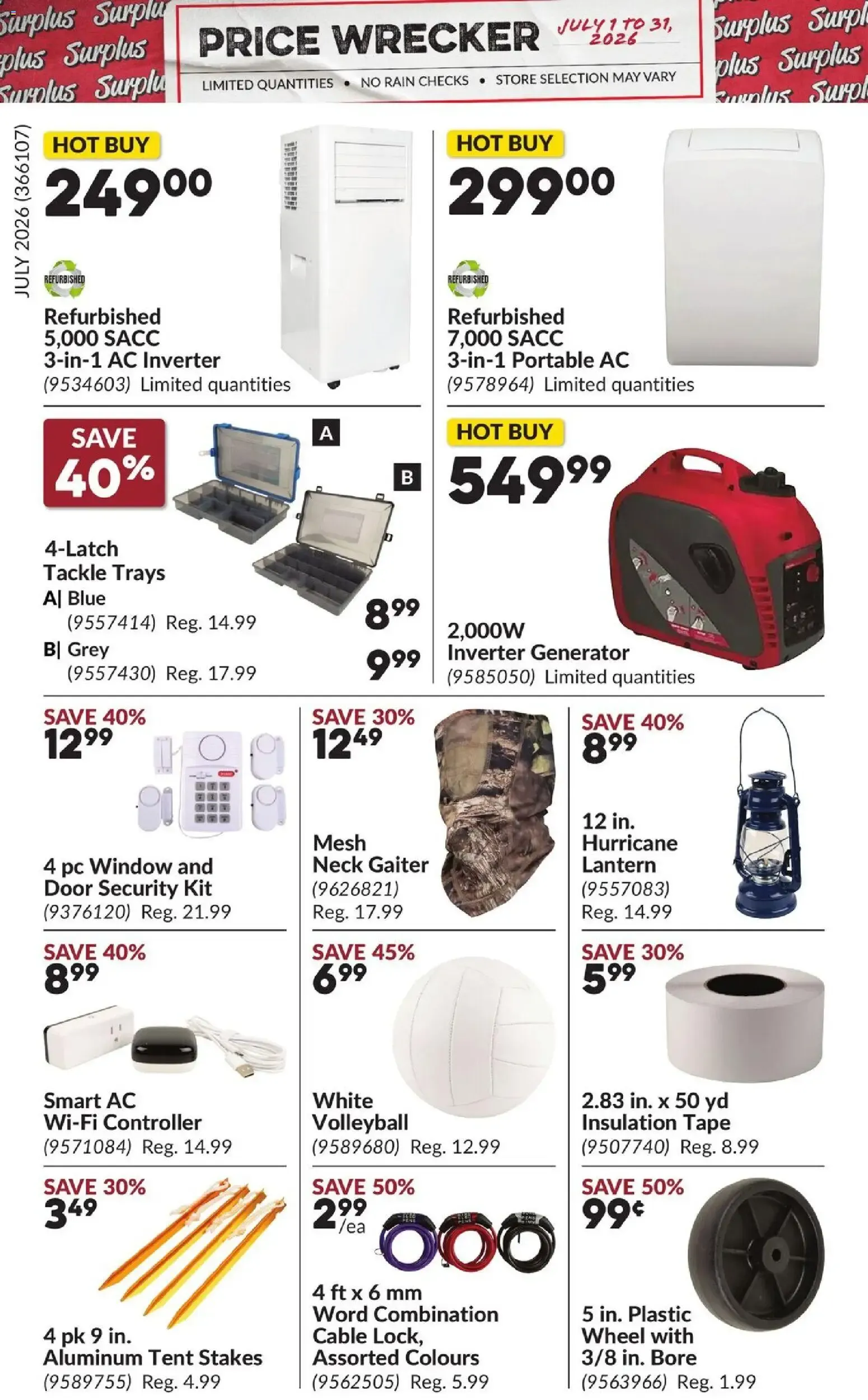 Princess Auto flyer - Price Wrecker from Jul 1, 2026 > weekly specials & deals from July 1 to July 31 2026 - flyer page 18