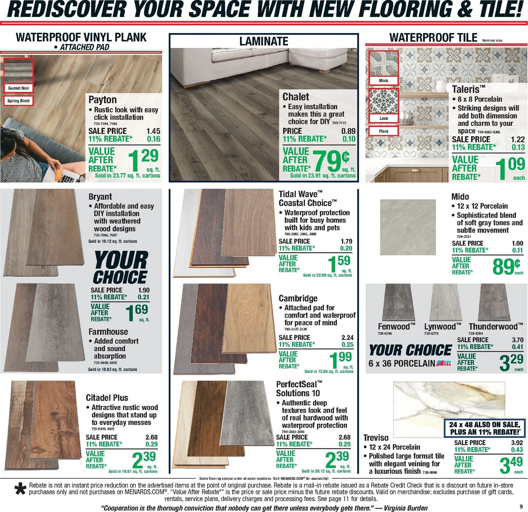 Weekly promotion Menards Labor Day Sale - 11% Rebate spanning from August 27 to September 7 2026 - Page 15 for Catalogue 365
