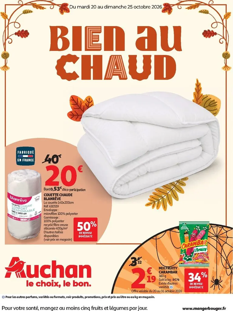 BIEN au CHAUD du 20 octobre au 25 octobre 2026 - Catalogue page 1