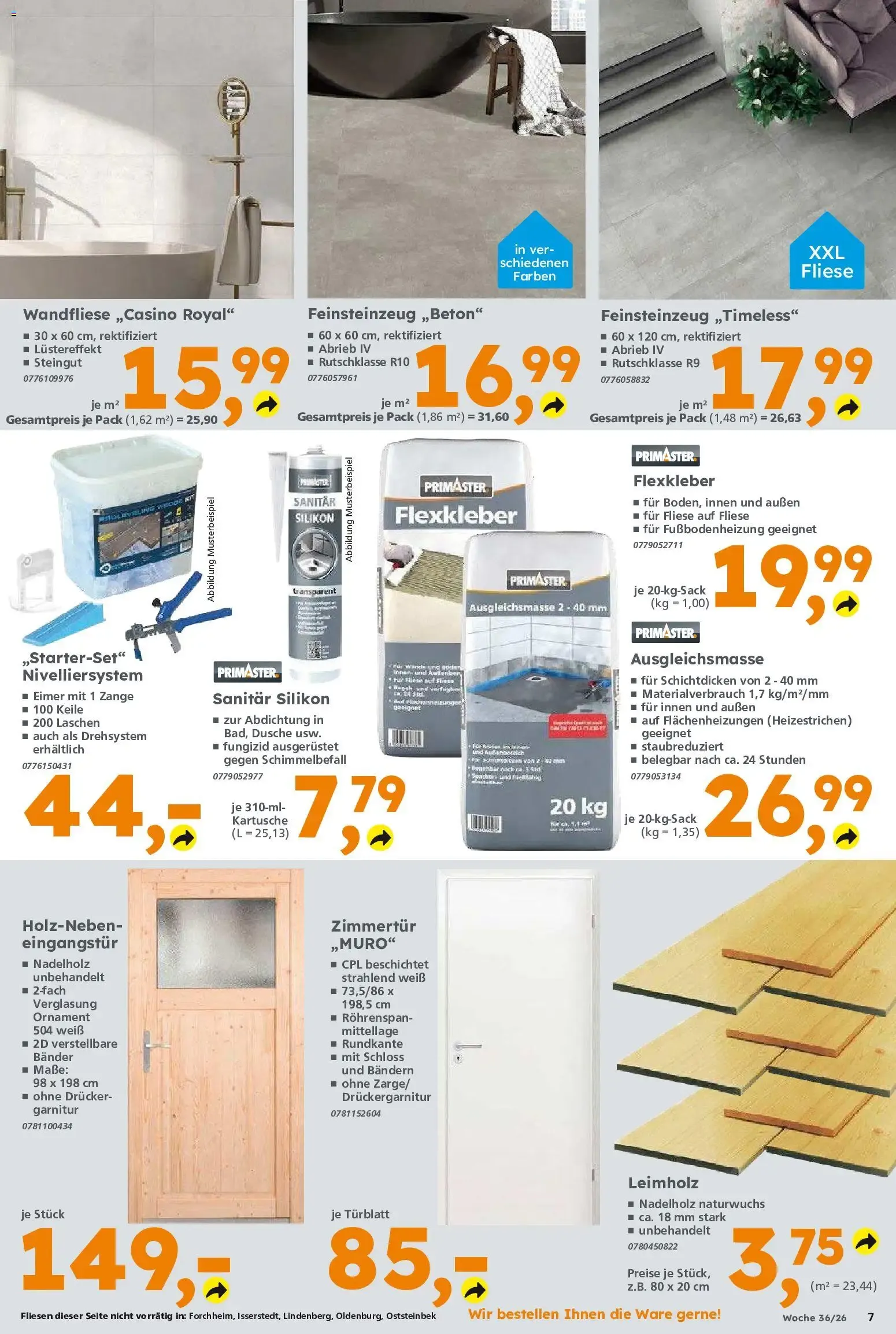 Globus Baumarkt Prospekt (ab 31.08.2026) zum Blättern von 31. August bis 5. September 2026 - Prospekt seite 7