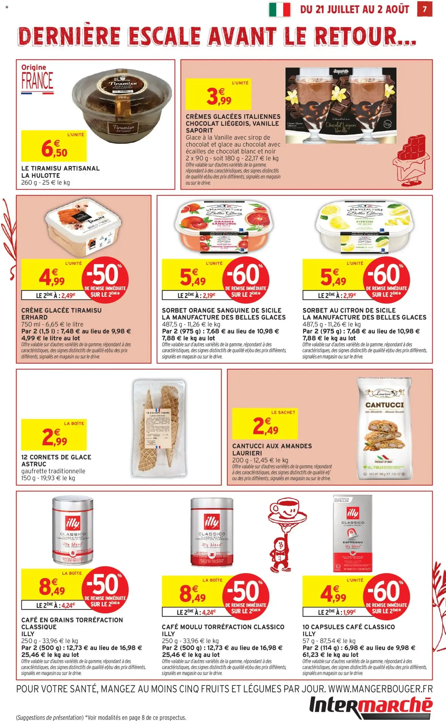 Intermarché Savourez l'italie à petits prix à partir du 21/07/2026 - promo en ligne du 21 juillet au 2 août 2026 - Catalogue page 7