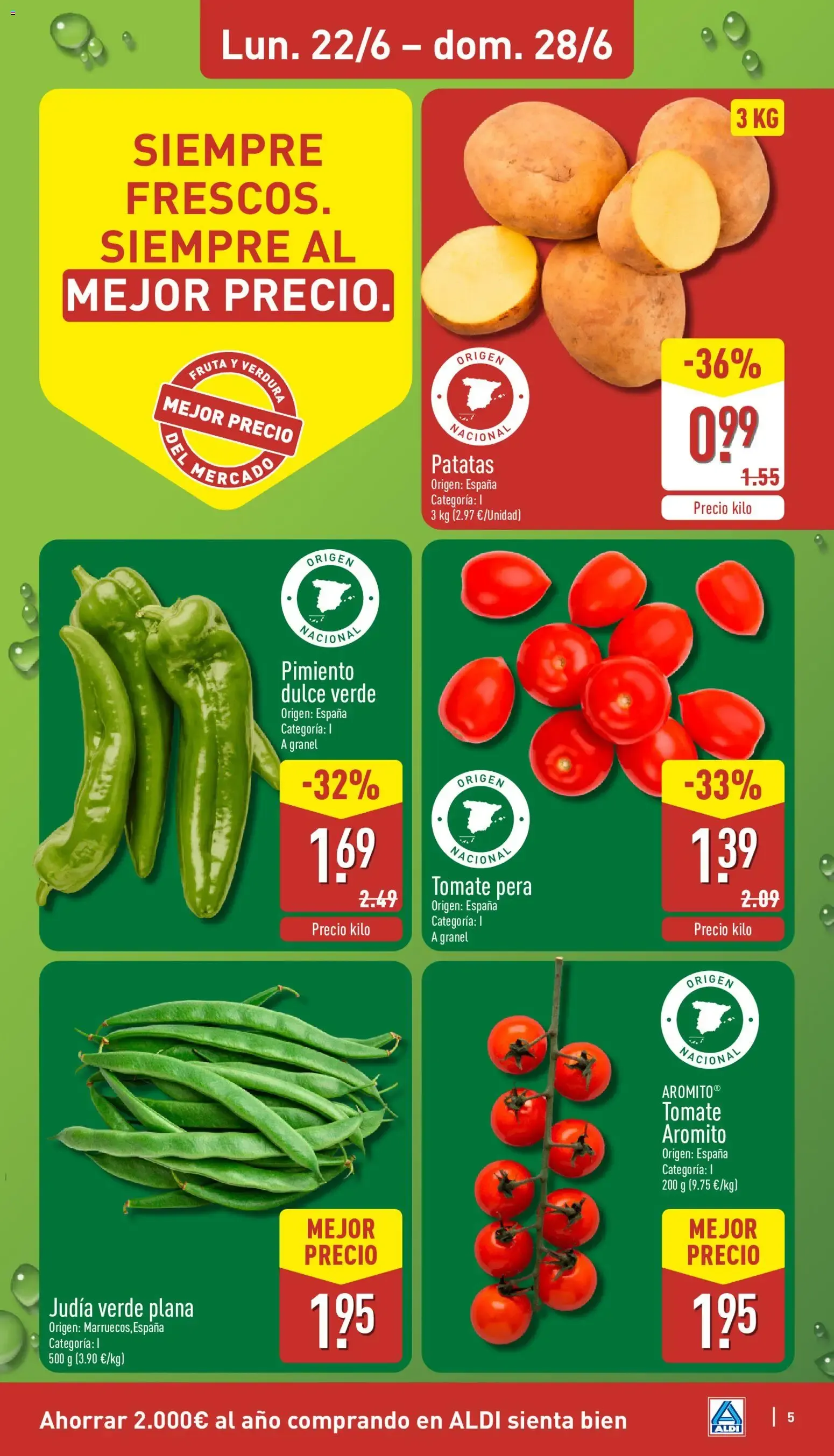 Catálogo de Aldi folleto Península del 22/06/2026 | Catálogo 22 de junio al 28 de junio 2026 - Página 5