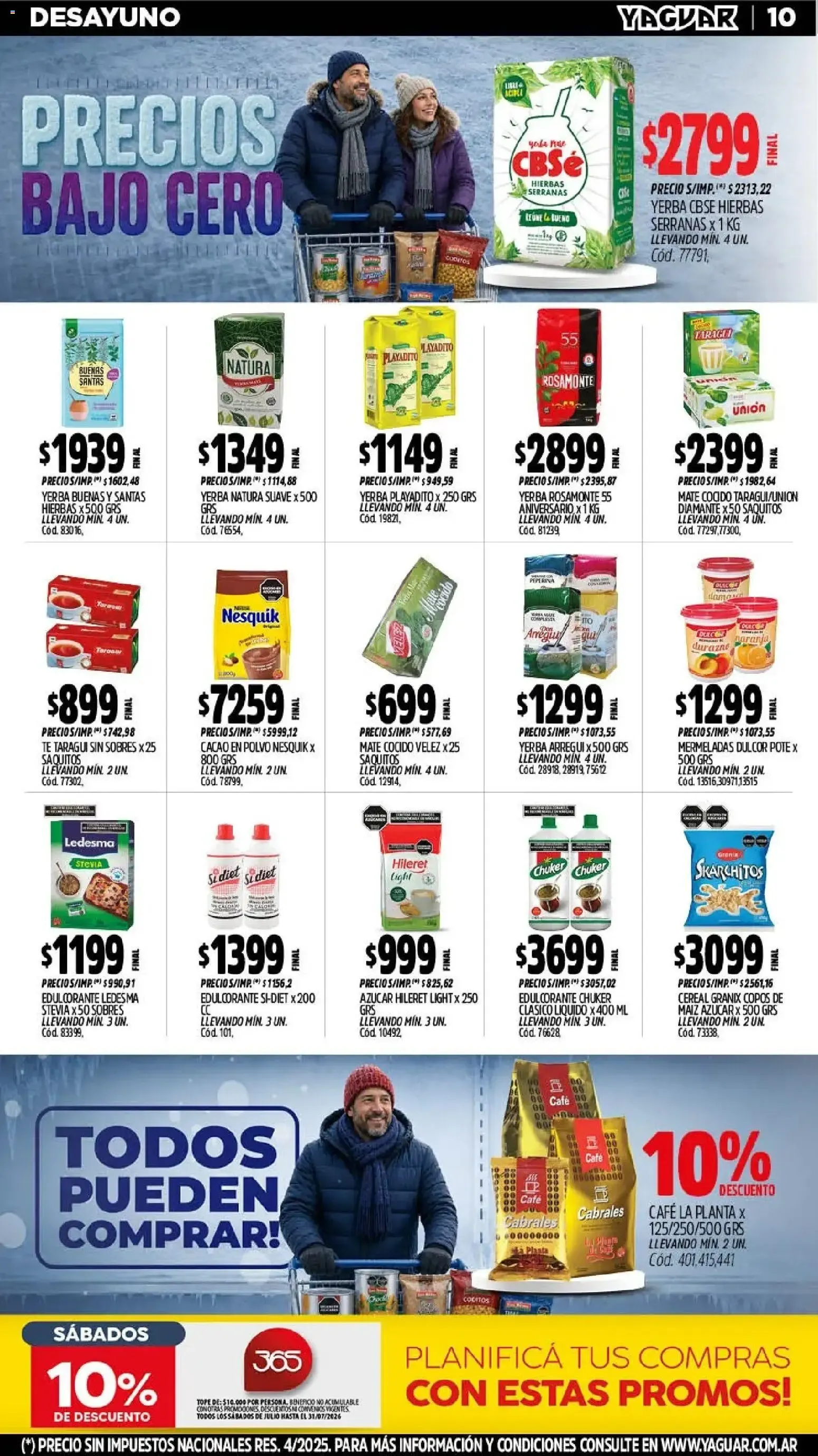 Ofertas de Mayorista Yaguar - Precios Bajo Cero 27 de julio al 2 de agosto 2026 - Página 12 del catálogo
