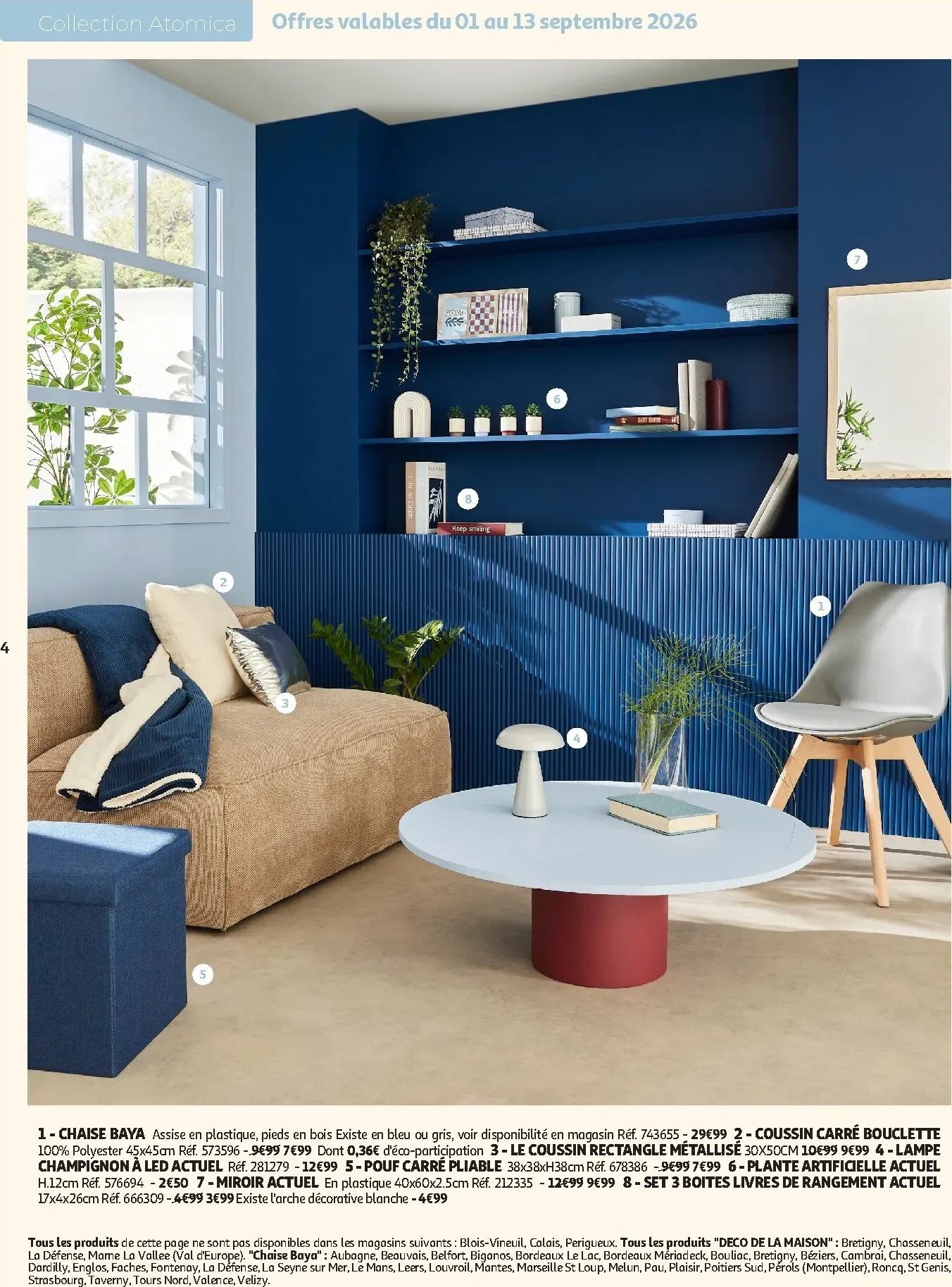 Current Auchan - Inspiration déco leaflet valid from du mardi 01/09/2026 to du dimanche 01/11/2026 du 1 septembre au 1 novembre 2026 - Catalogue page 4