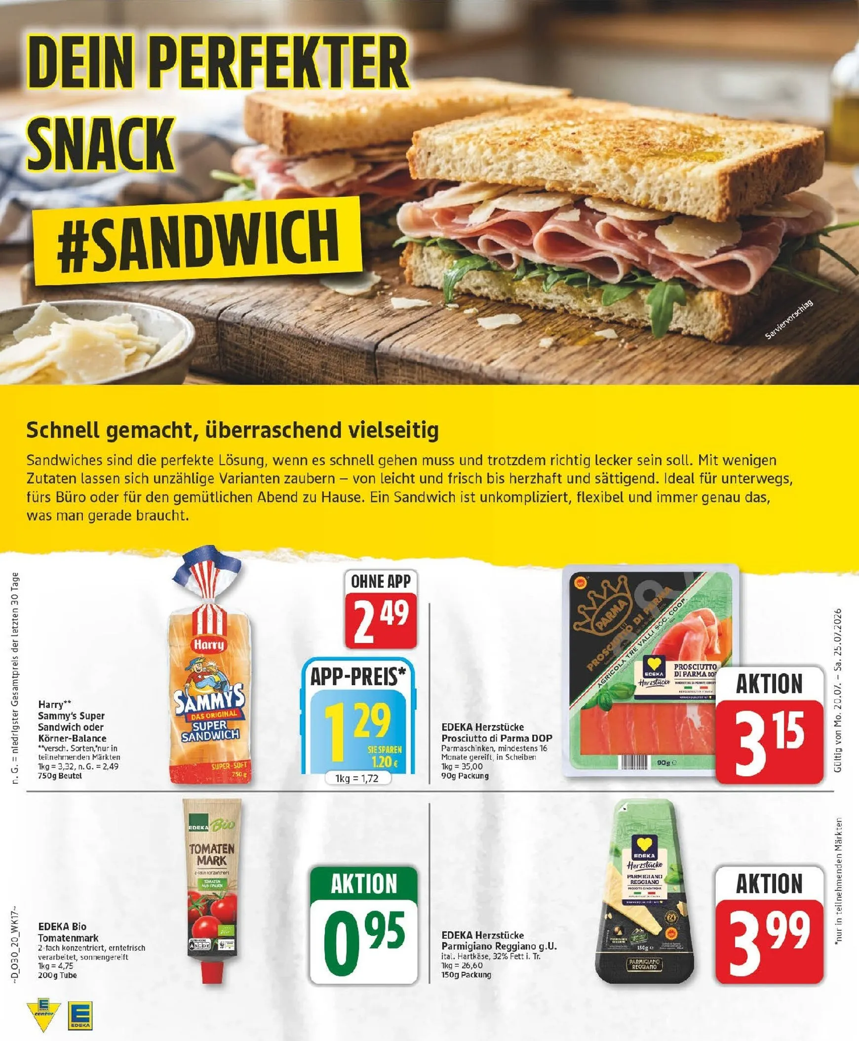 Edeka Prospekt nächste Woche – von Montag 20.07.2026 bis Samstag 25.07.2026 von 20. Juli bis 25. Juli 2026 - Prospekt seite 20