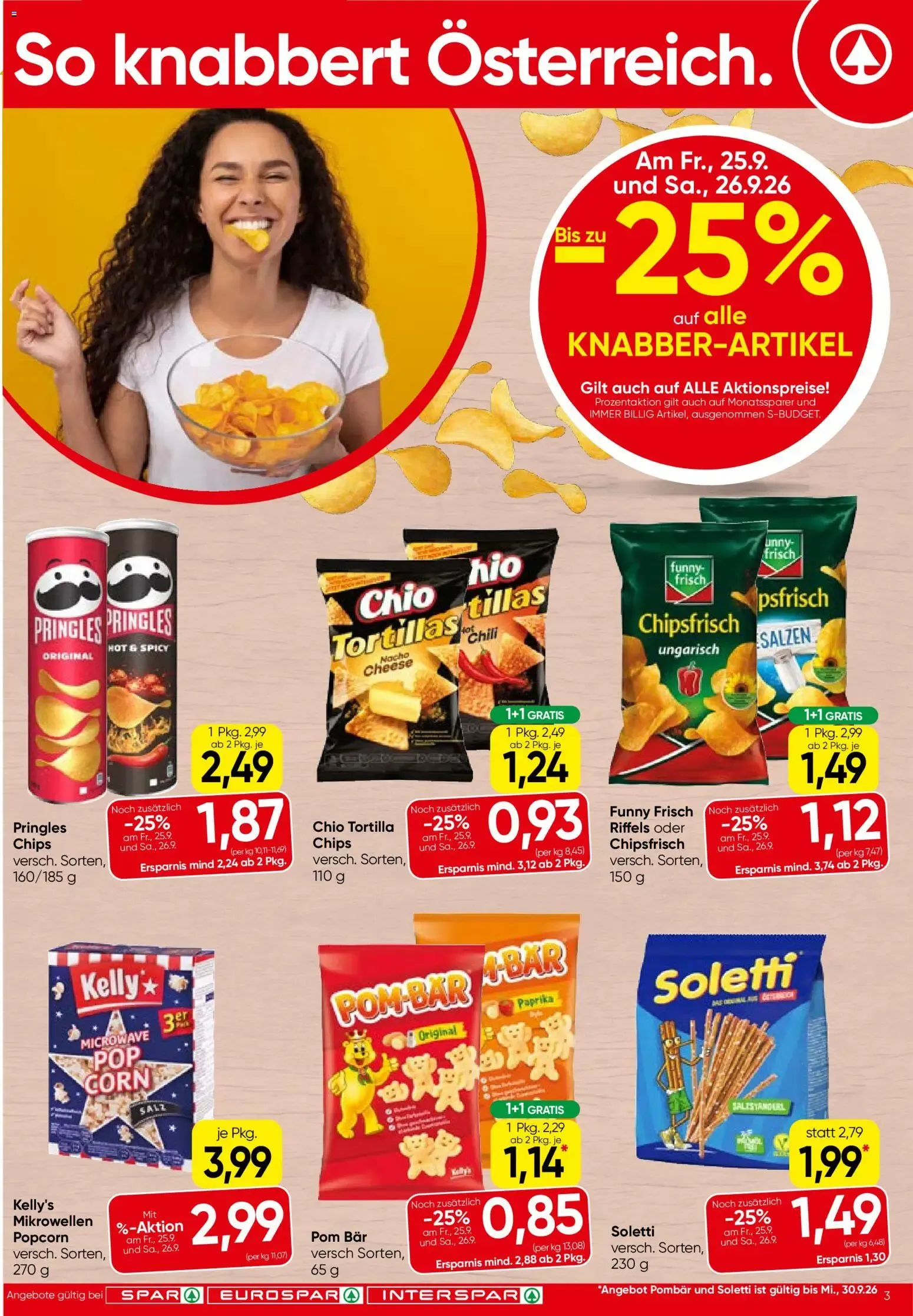 Spar Flugblatt (24.09.2026) - Angebote und Prospekt von 24. September bis 7. Oktober 2026 - Flugblätt seite 3