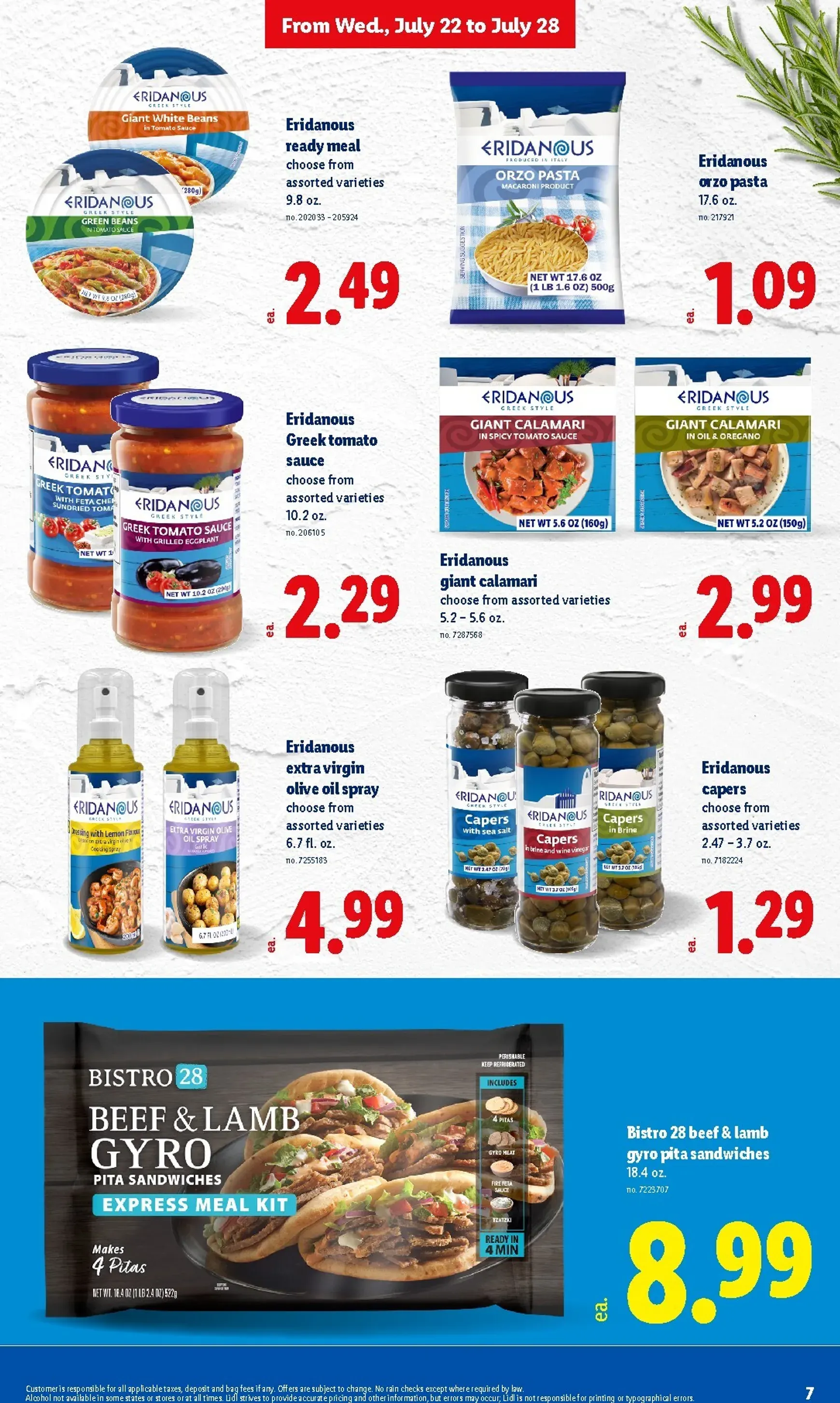 Weekly ad Lidl Weekly Deals Flyer from July 22 to July 28 2026 - Page 7