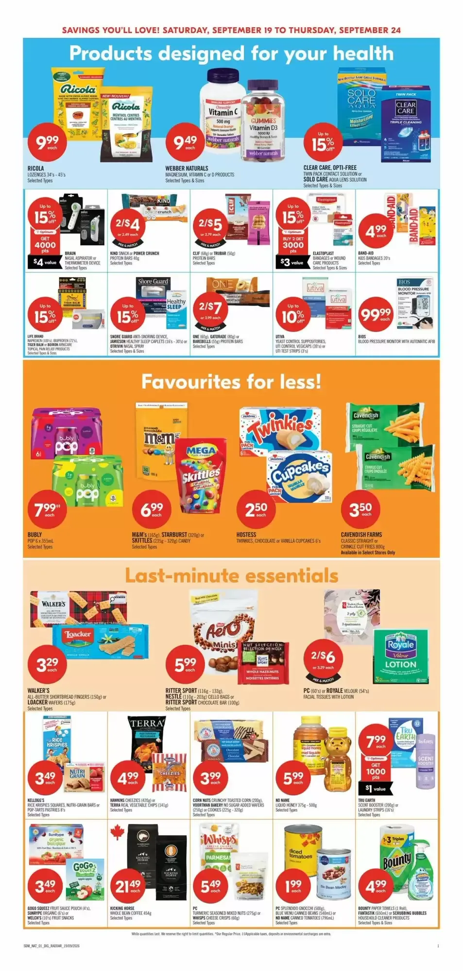 Shoppers Drug Mart flyer week 38 from September 19 to September 24 2026 - flyer page 18