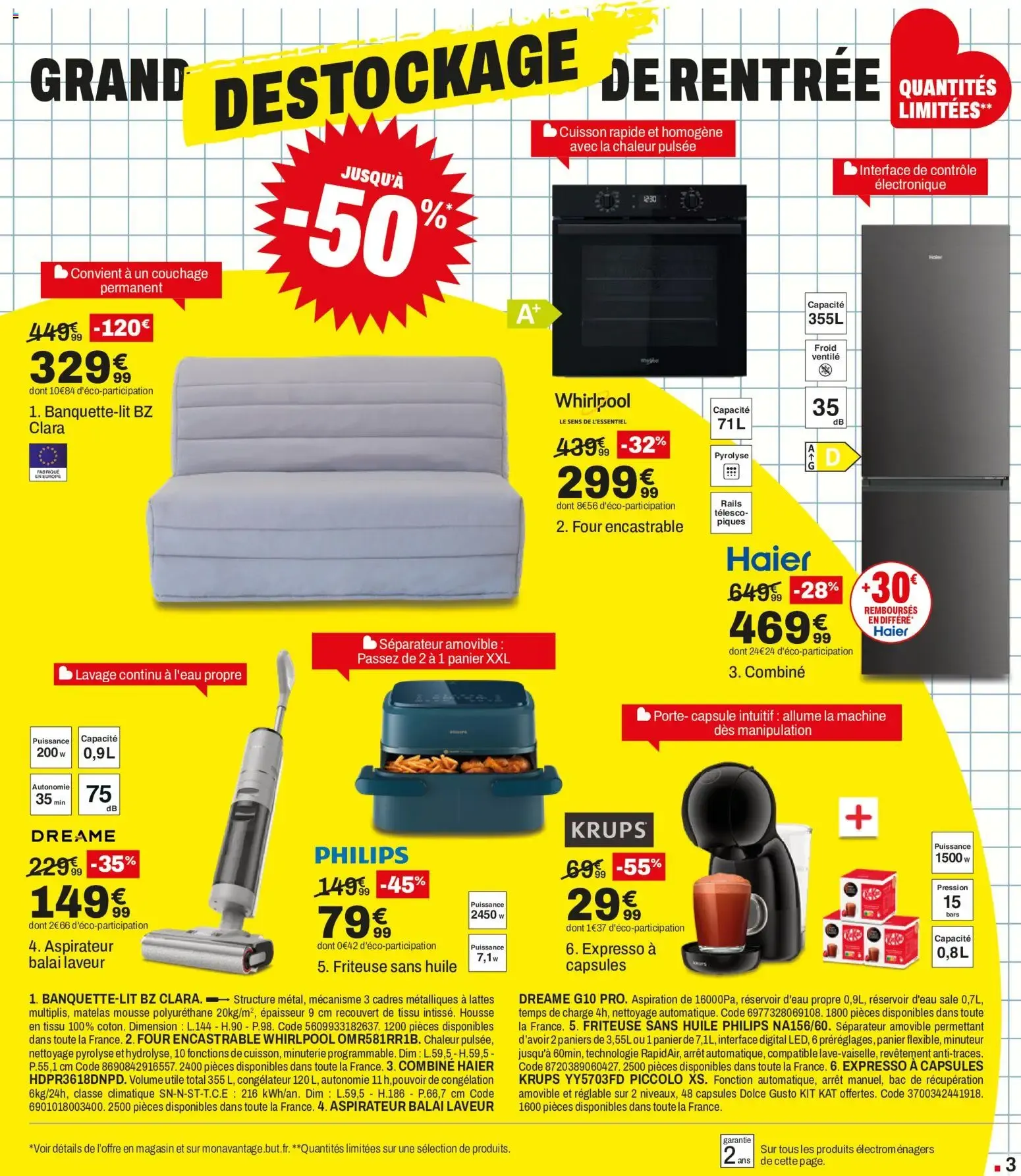 BUT Grand Destockage de Rentrée du 28 août au 21 septembre 2026 - Catalogue page 3