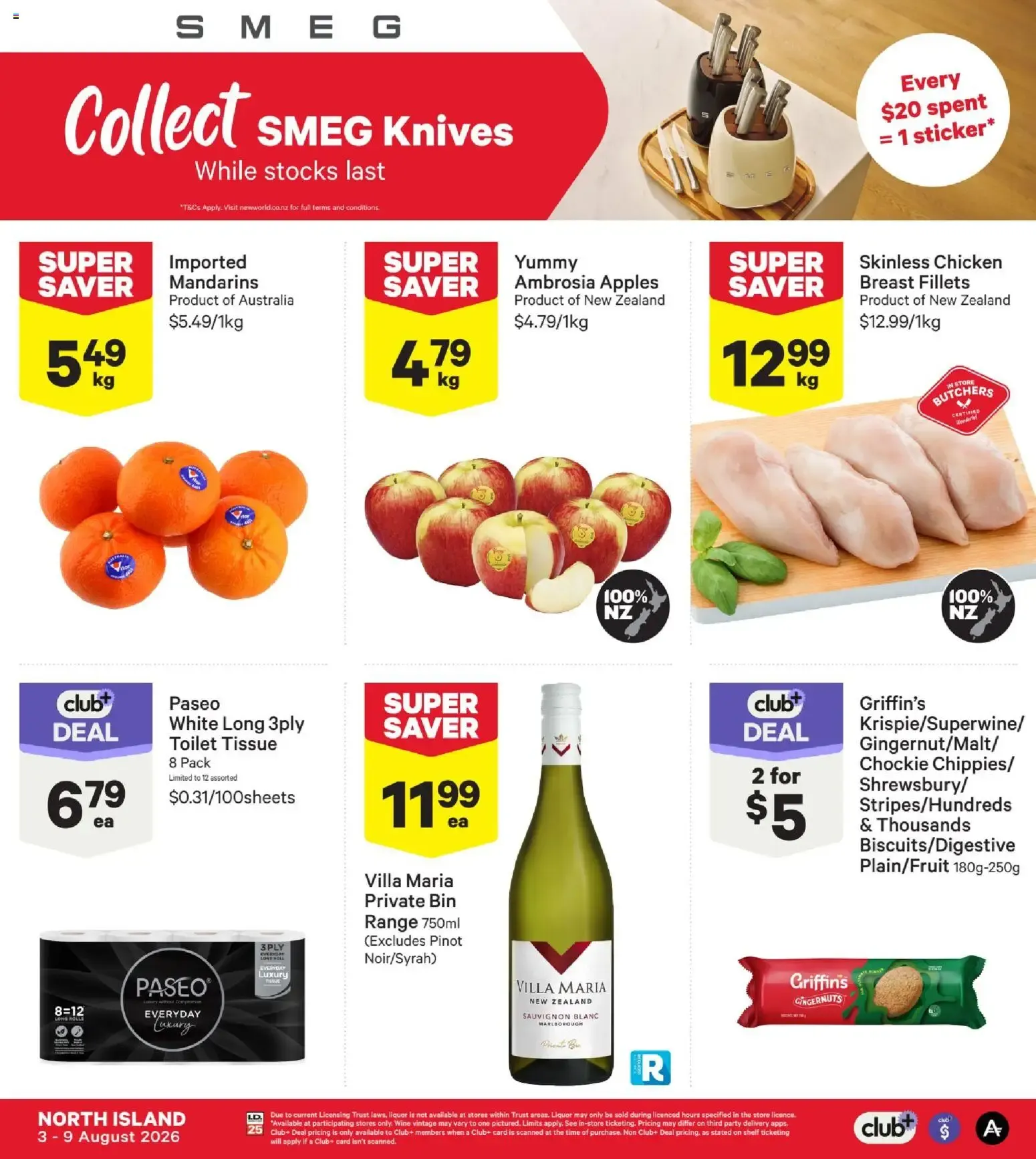 New World - Collect SMEG Knives & Super Saver Deals from 3 August to 9 August 2026 - Catalogue Page 1