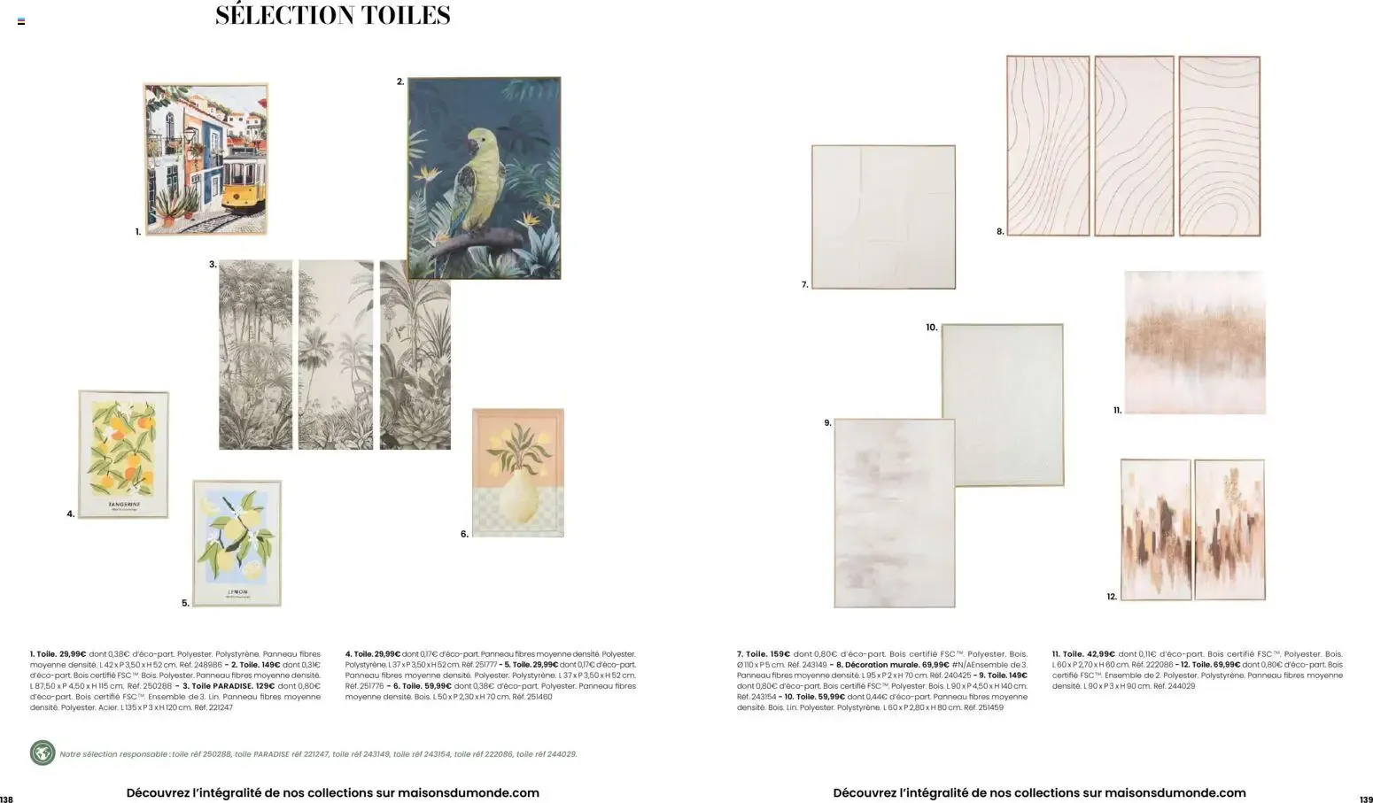 Maisons du Monde - Itinéraire Estival Collection Printemps - Été 2026 du 16 février au 1 septembre 2026 - Catalogue page 70