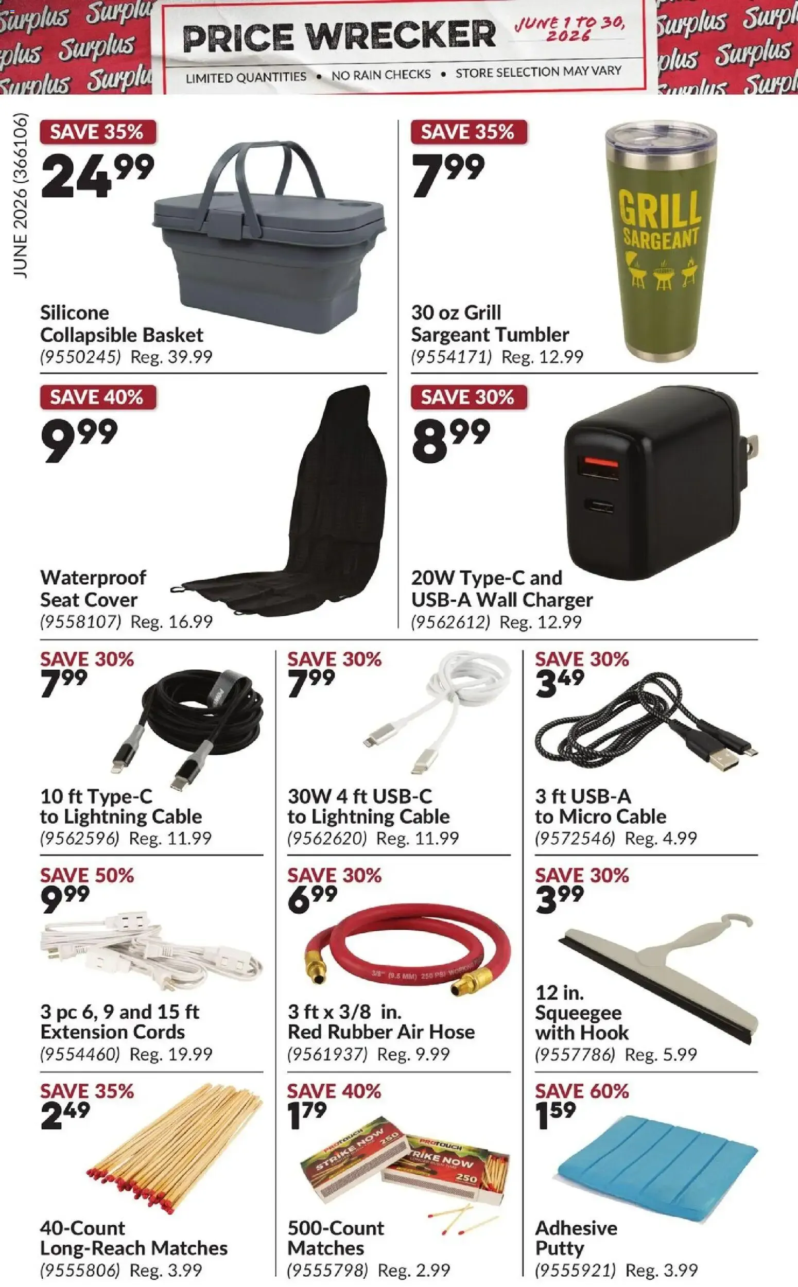 Princess Auto flyer - Price Wrecker from Jun 1, 2026 > weekly specials & deals from June 1 to June 30 2026 - flyer page 13