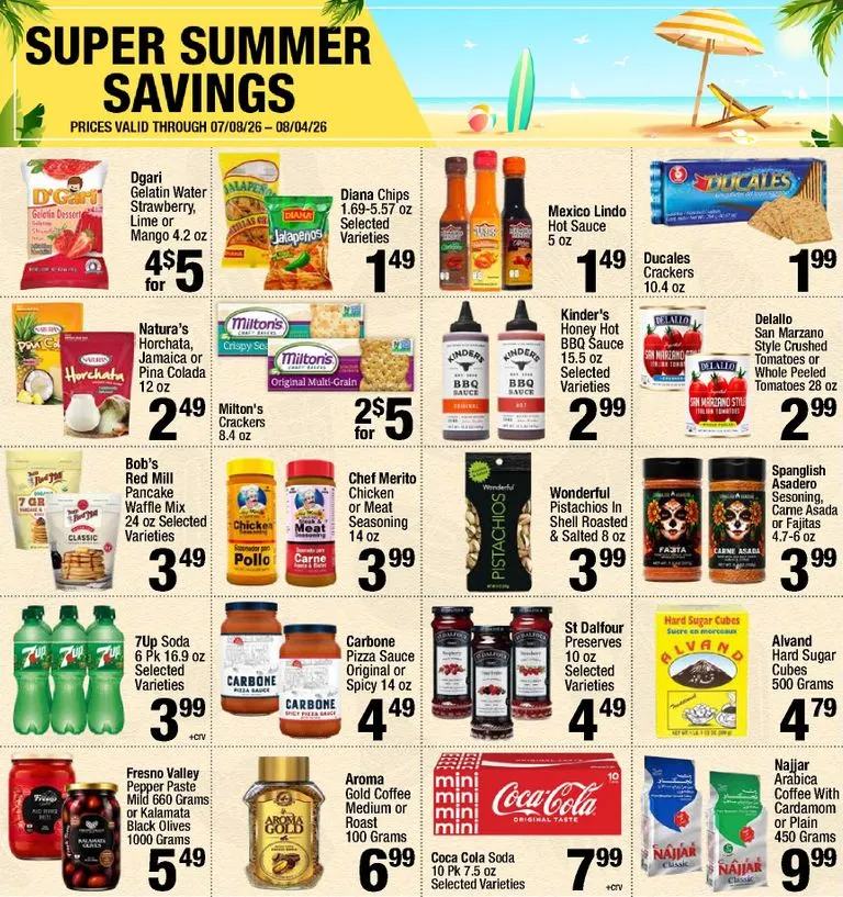 Current Super King - Summer Savings leaflet valid from Wednesday 07/08/2026 to Tuesday 08/04/2026