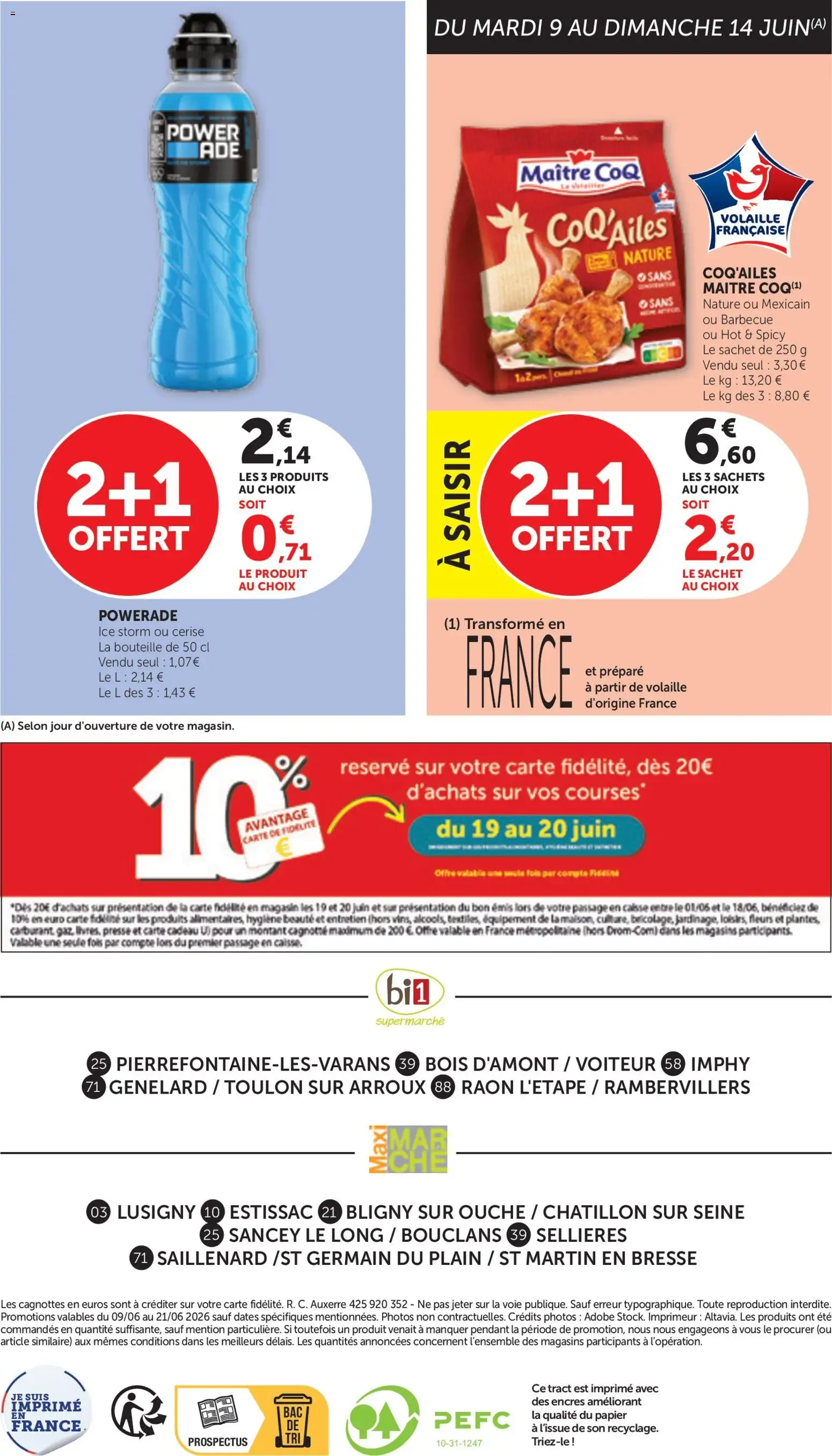 bi1 MaxiMarché à partir du 09/06/2026 - promo en ligne du 9 juin au 21 juin 2026 - Catalogue page 12