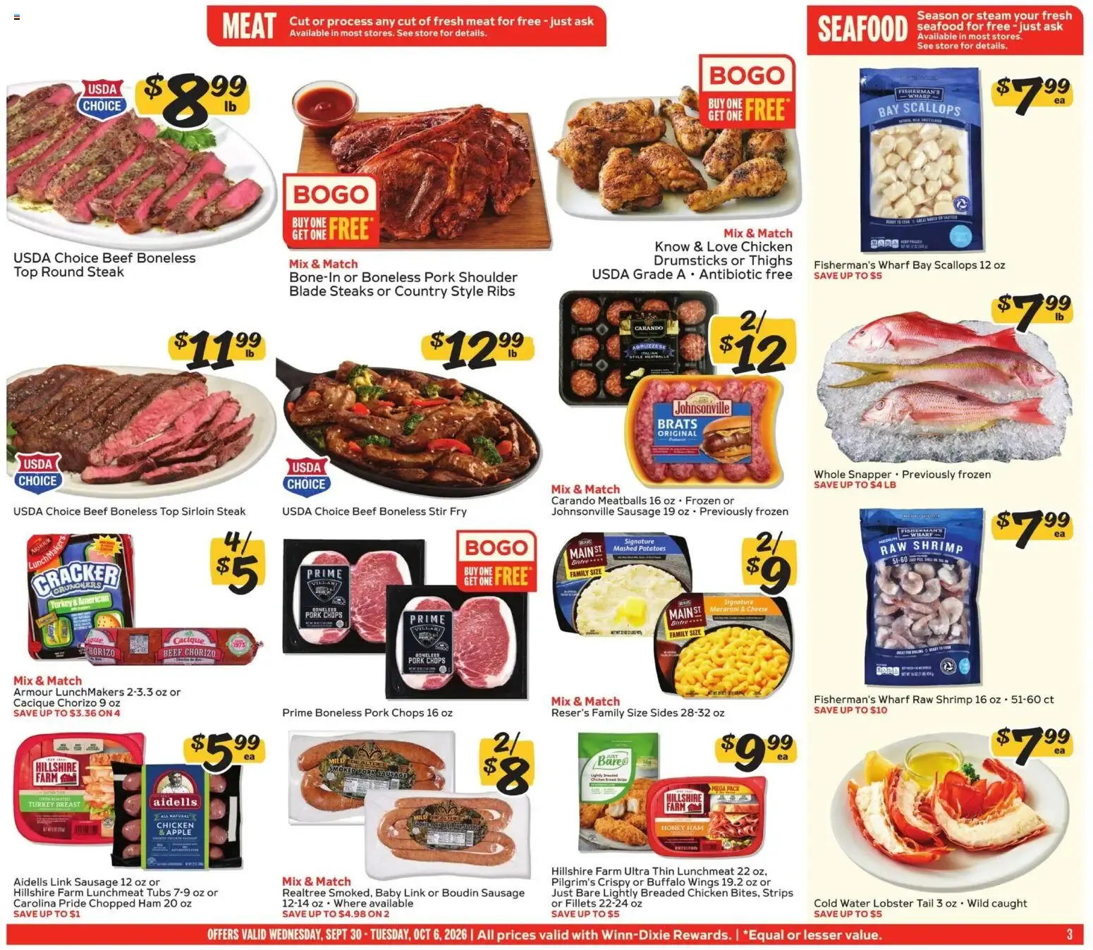 Weekly ad Winn Dixie Weekly Weekly Ad (09/30 - 10/06 2026) - Flyer from September 30 to October 6 2026 - Page 3