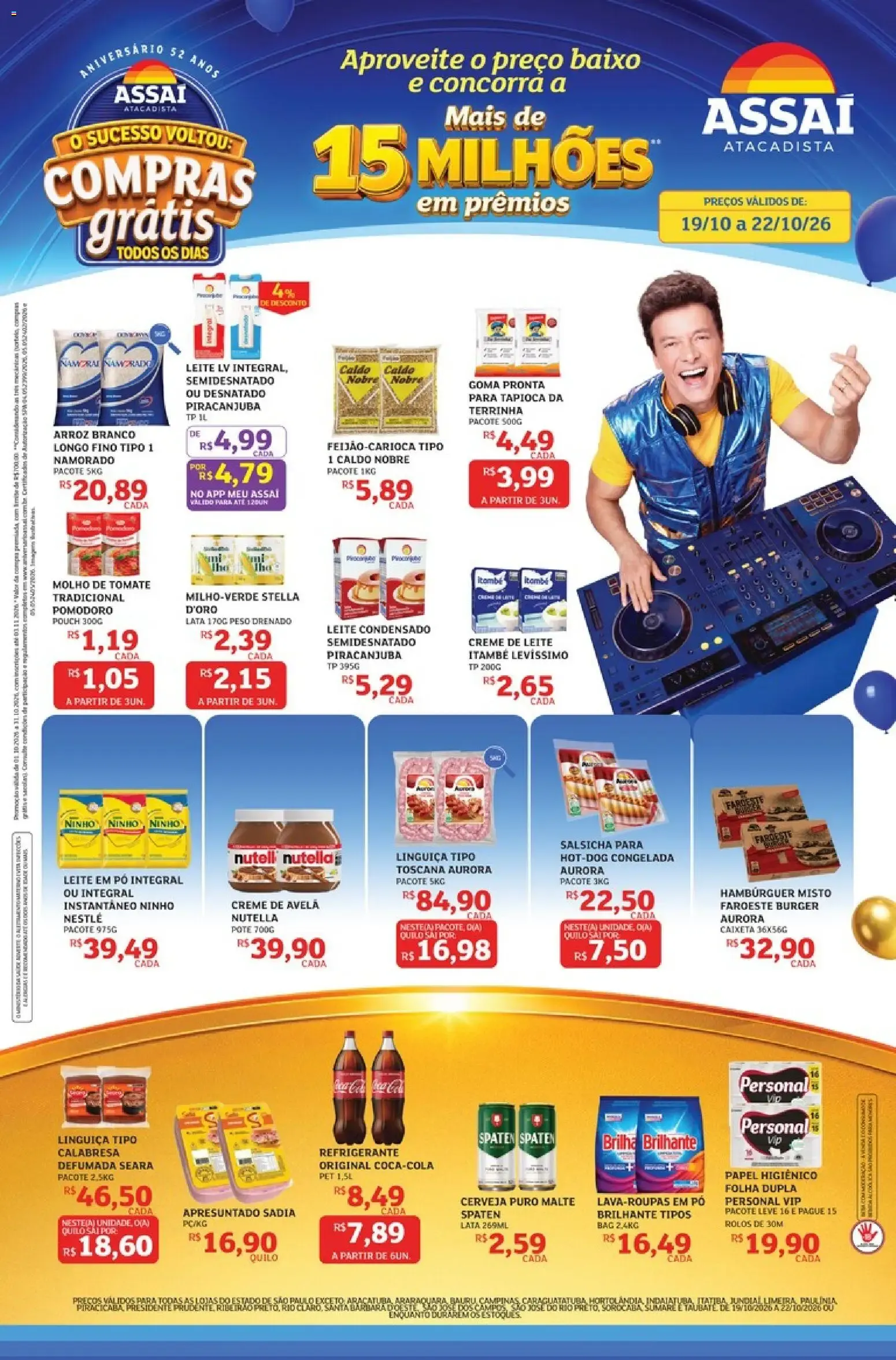Encarte de Assaí Atacadista ofertas - SP de 19/10/2026 | Promoções Online 19 de outubro até 22 de outubro 2026 - Pagina 1