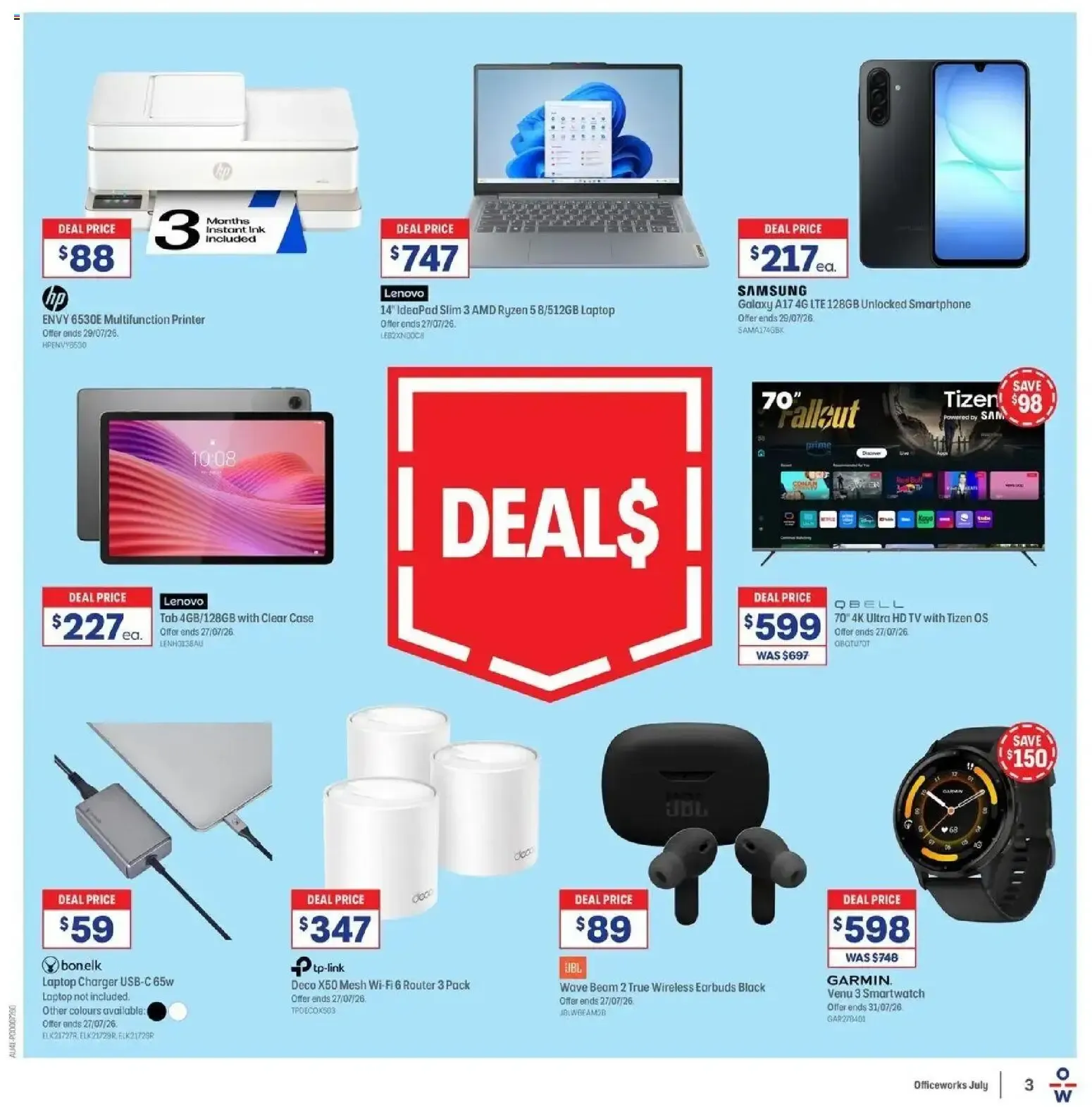 Officeworks Deals Catalogue - Catalogue valid from 13 July to 27 July 2026 - page 3