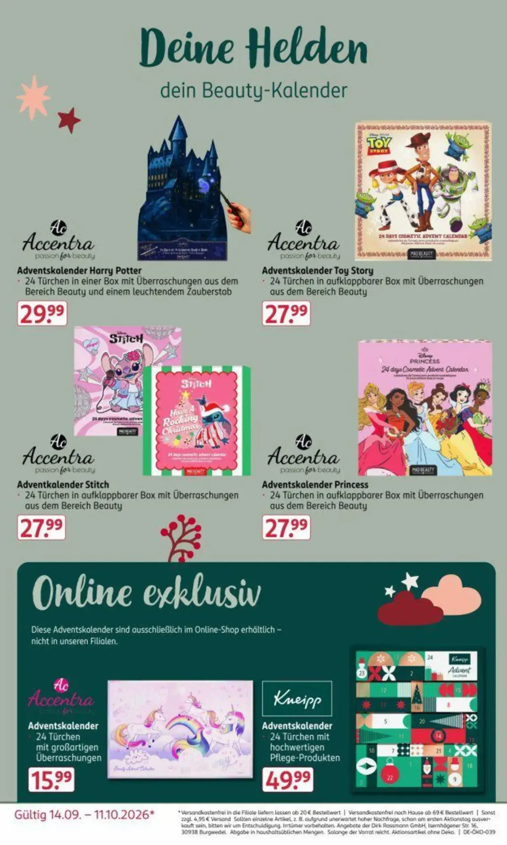 ROSSMANN Adventskalender Prospekt von 14. September bis 11. Oktober 2026 - Prospekt seite 5