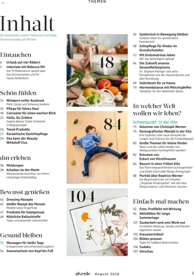 dm Magazin alverde - Will Kinder stark machen von 1. August bis 31. August 2026 - Prospekt seite 5