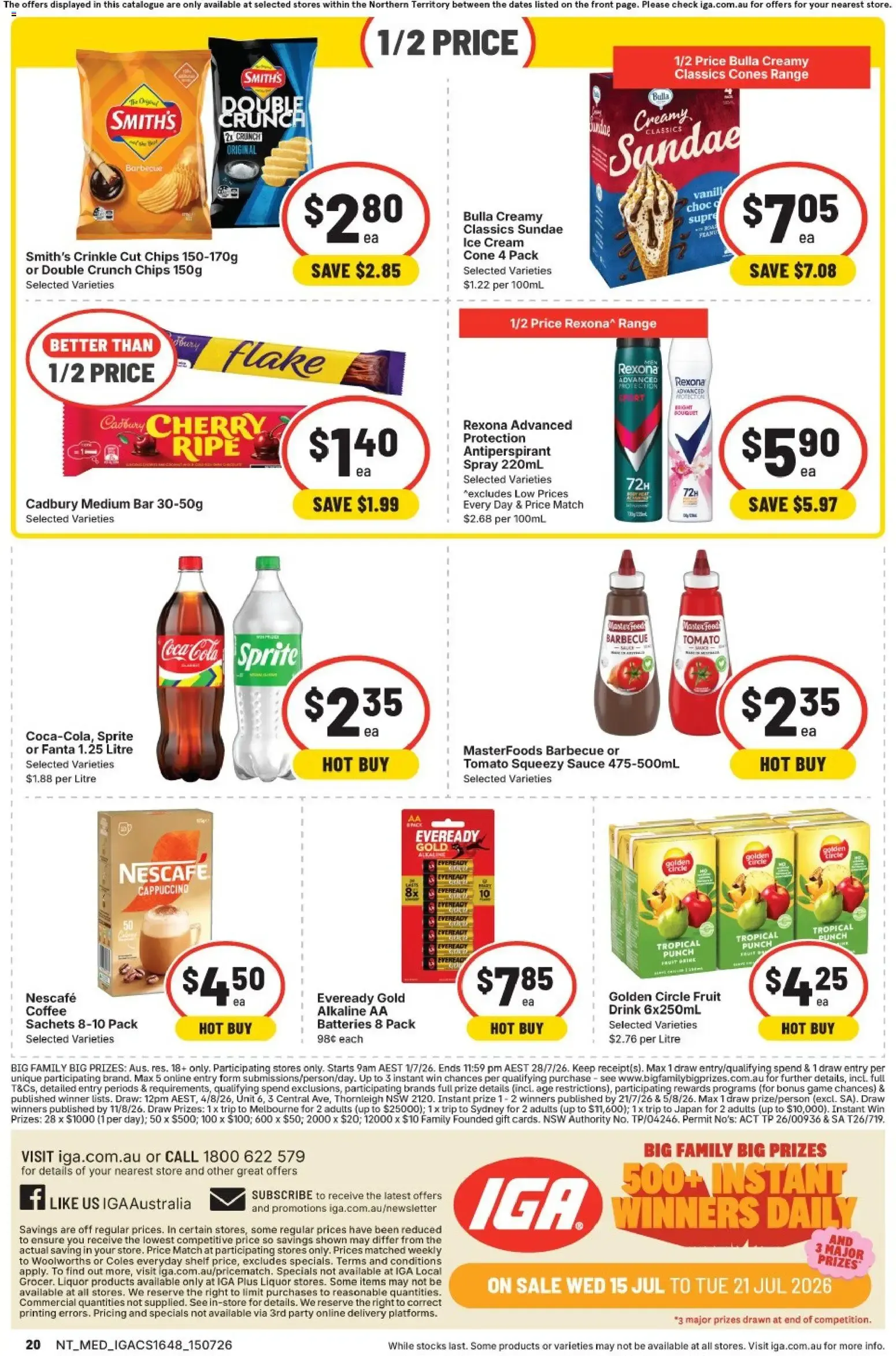 IGA Big Family Big Prizes - Catalogue valid from 15 July to 21 July 2026 - page 16