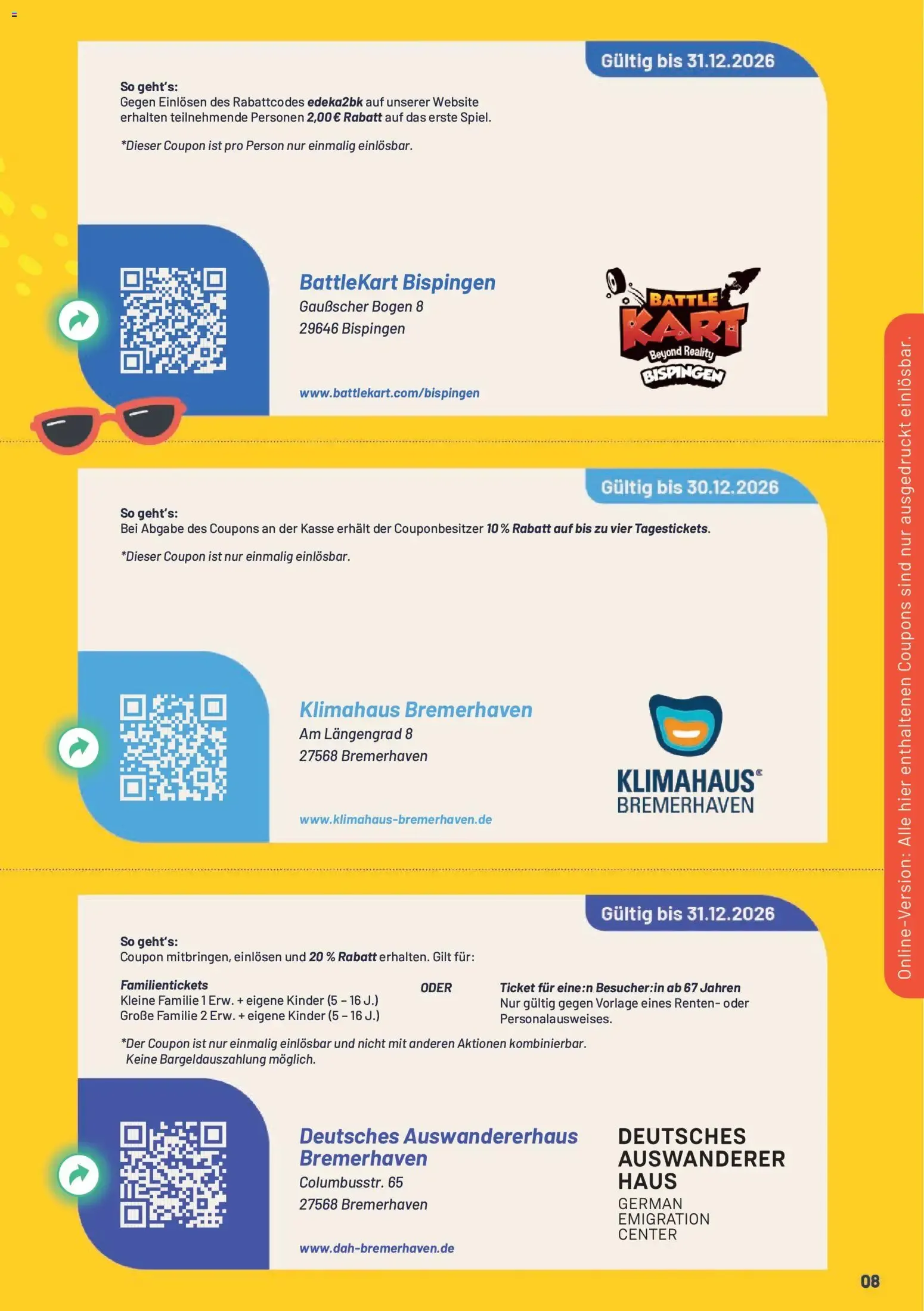 E center Prospekt Super Sommer Spar-Pass 2026 (ab 16.06.2026) zum Blättern von 16. Juni bis 31. August 2026 - Prospekt seite 9