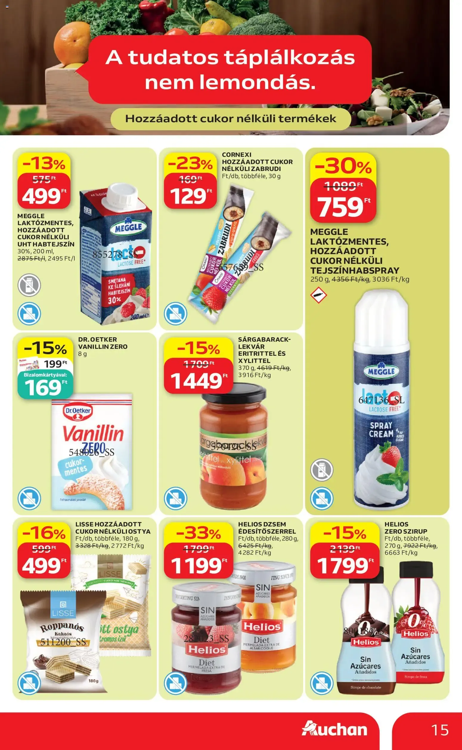 Katalógus Auchan akciós újság - 2026.06.18. -tól/töl > akció, lapozható szórólap 🛍️ június 18.-tól június 24.-ig 2026. - Oldal 15