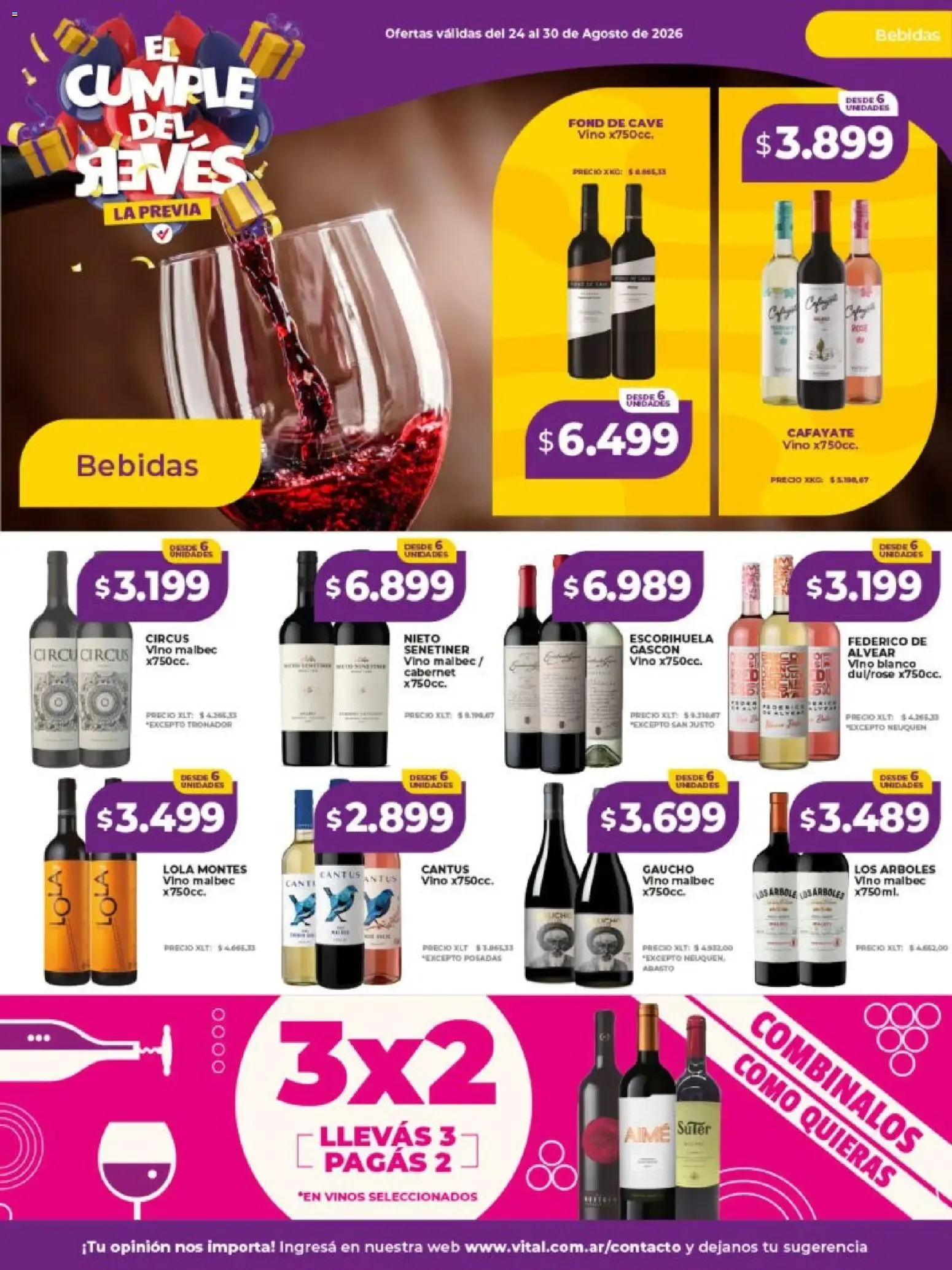 Ofertas de Vital Supermayorista - El Cumple del Revés - Ofertas 24 de agosto al 30 de agosto 2026 - Página 12 del catálogo