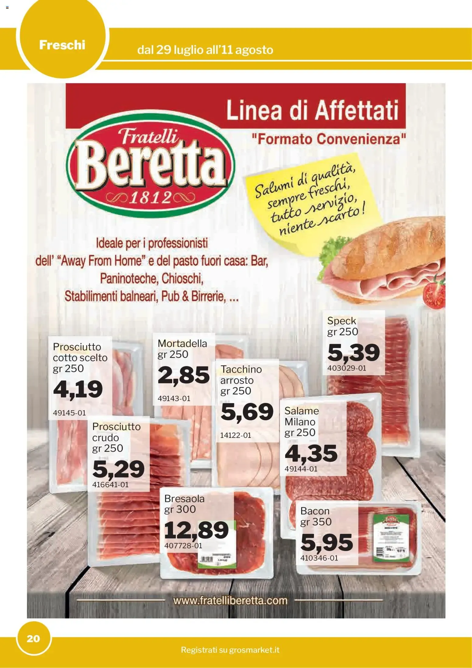 GrosMarket Promozioni da 29 luglio a 11 agosto di 2026 - Pagina del volantino 20