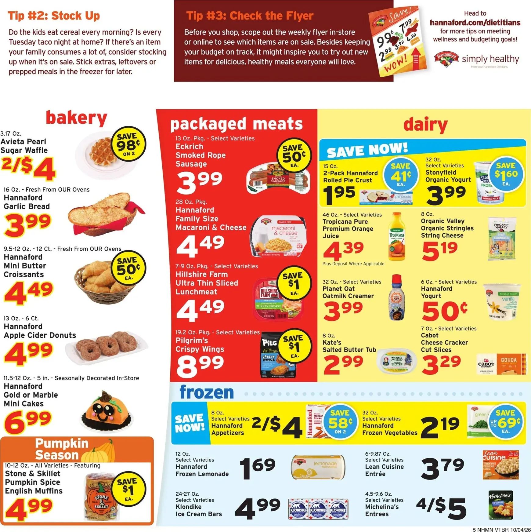 Weekly ad Current Hannaford leaflet valid from Sunday 10/04/2026 to Saturday 10/10/2026 from October 4 to October 10 2026 - Page 5