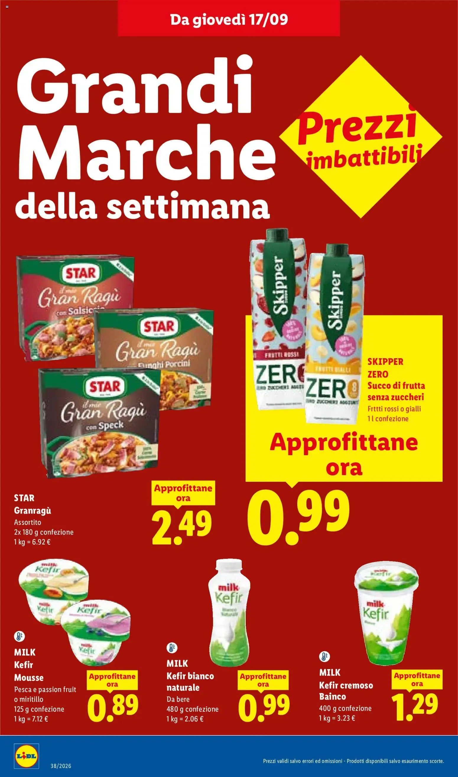 Lidl XXL Grande formato, grande convenienza y Mega Offerte da 17 settembre a 23 settembre di 2026 - Pagina del volantino 18