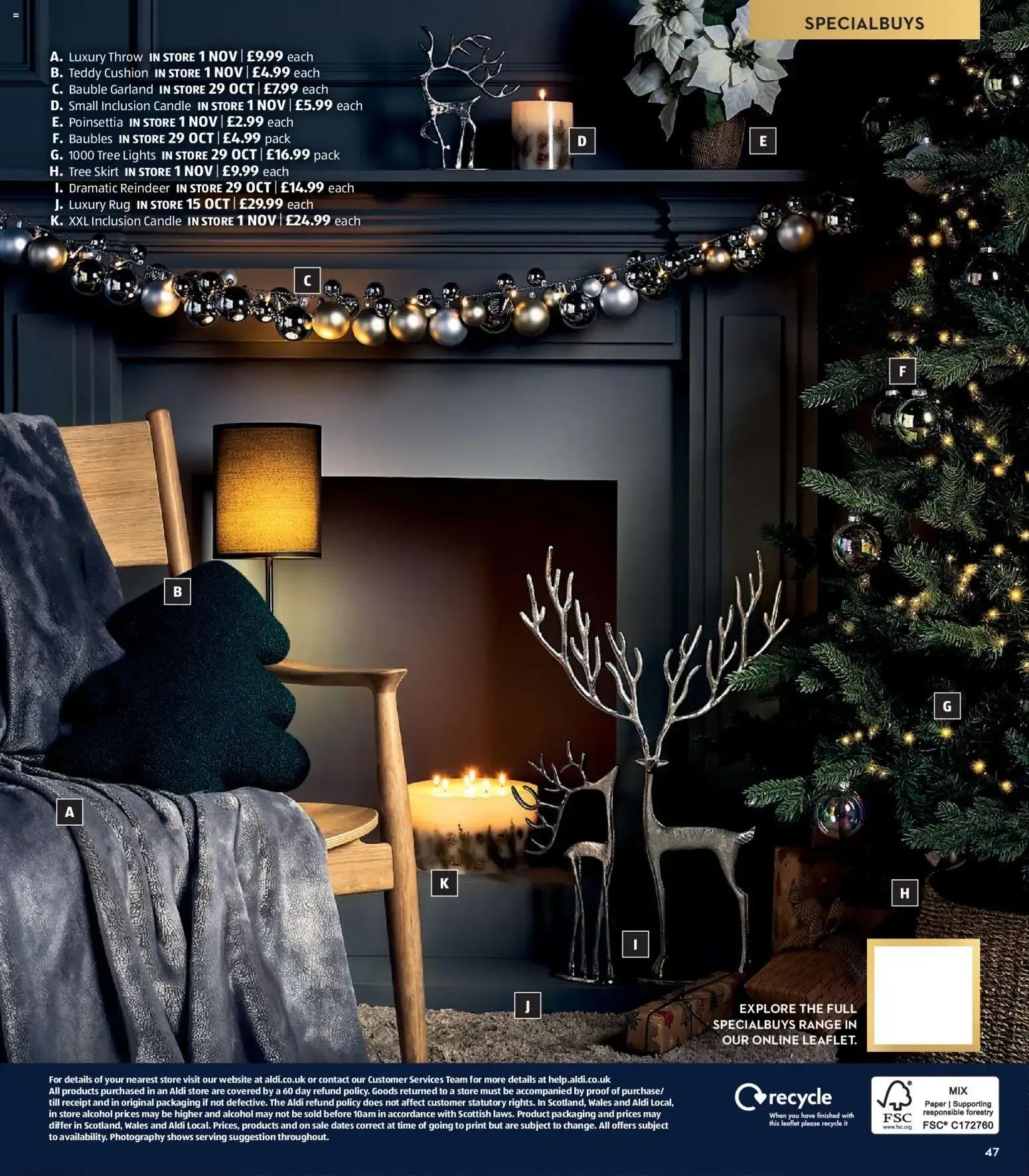 Aldi: All You Want For Christmas from 6 October to 31 December 2026 - Catalogue Page 47