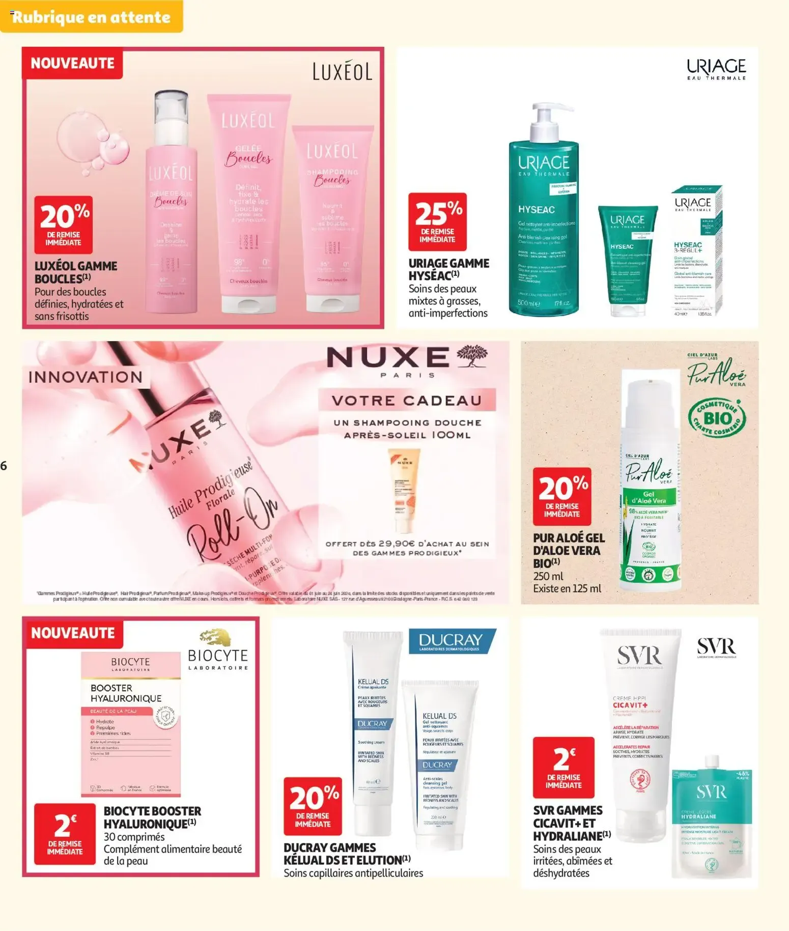 Auchan Parapharmacie, beauté à partir du 02/06/2026 - promo en ligne du 2 juin au 24 juin 2026 - Catalogue page 6