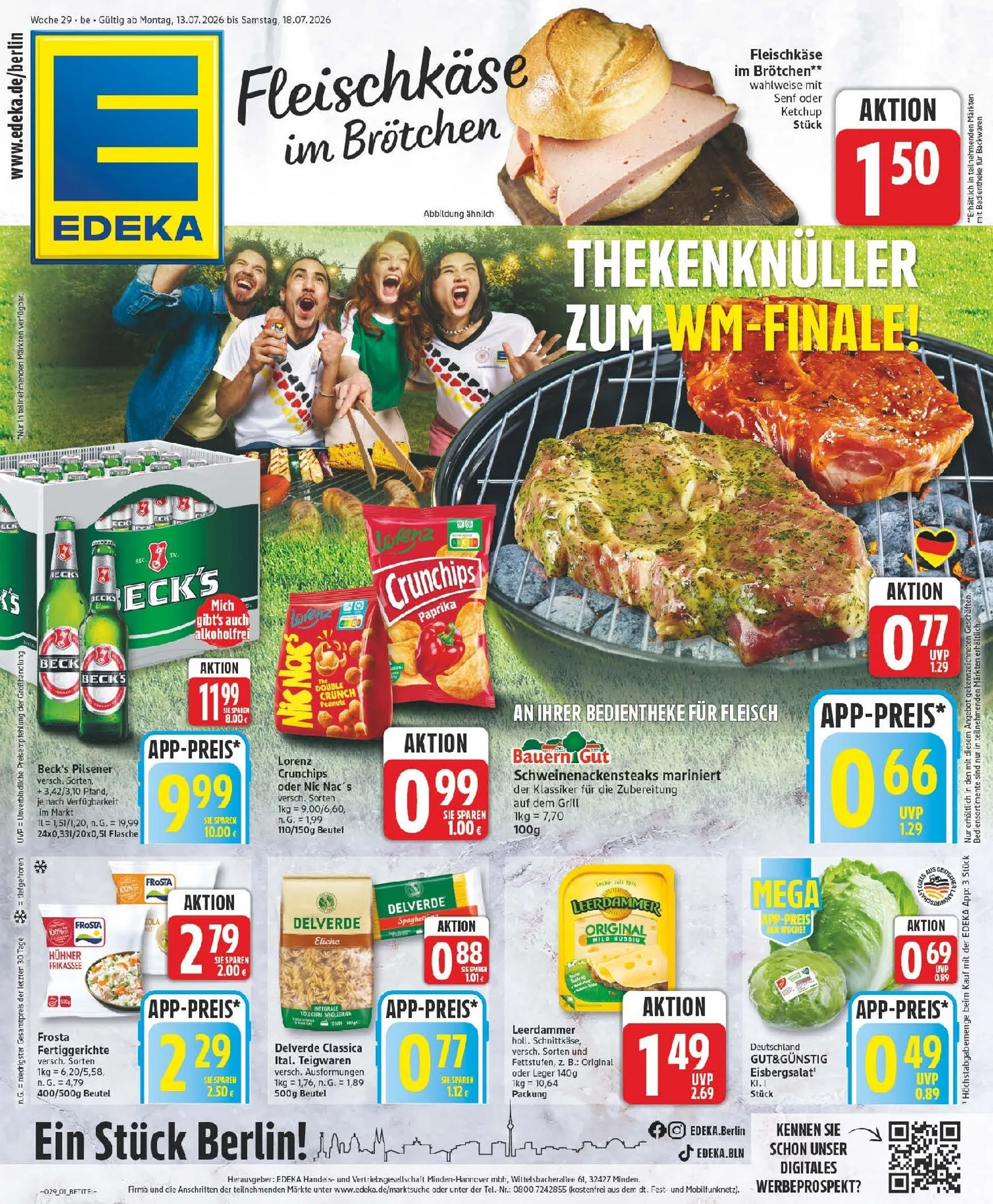 EDEKA – Thekenknüller zum WM-Finale! von 13. Juli bis 18. Juli 2026 - Prospekt seite 1