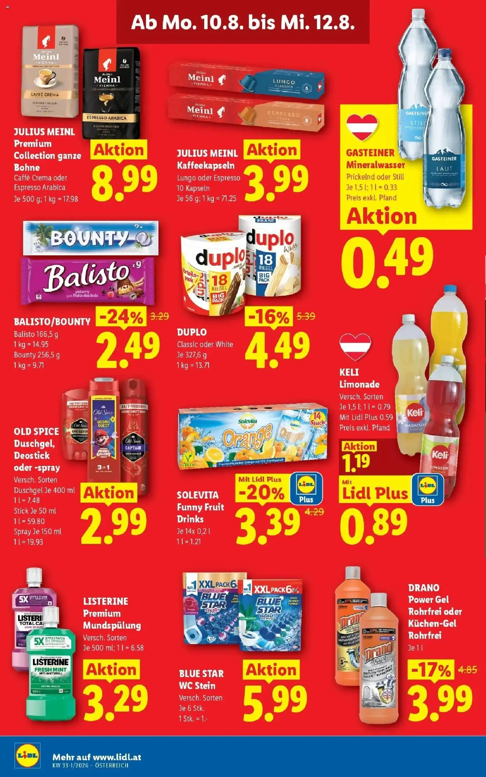 Lidl Plus: Österreichs günstigste Preise von 6. August bis 8. August 2026 - Flugblätt seite 44