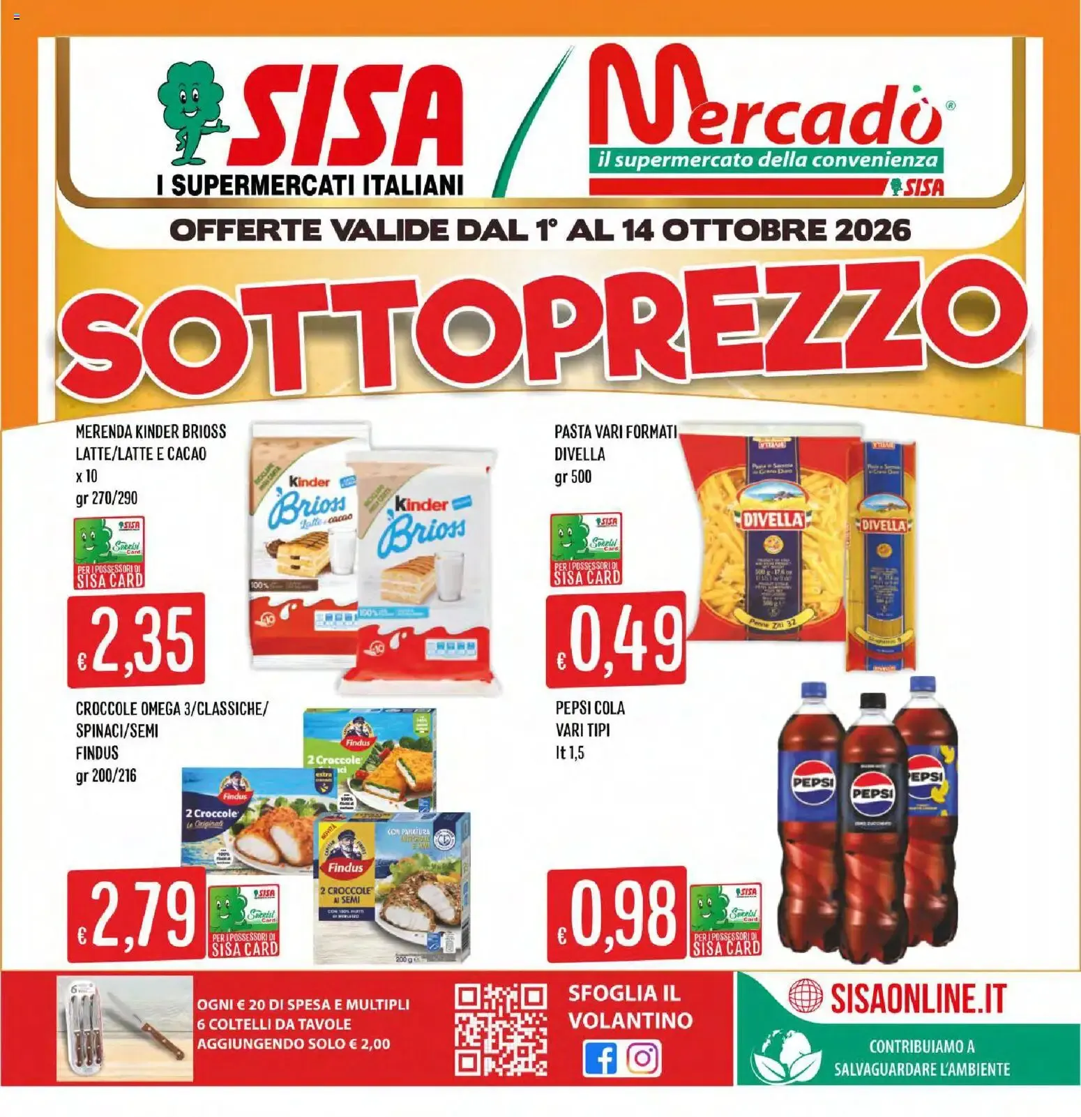 Nuovo SISA volantino Mercadò dal 01/10/2026 > offerte anteprima 🛍️ da 1 ottobre a 14 ottobre di 2026 - Pagina del volantino 1