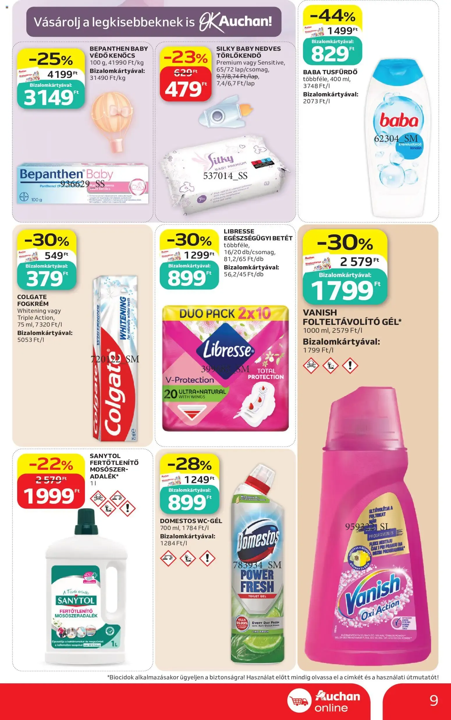 Katalógus Auchan Szupermarket akciós újság - 2026.07.30. -tól/töl > akció, lapozható szórólap 🛍️ július 30.-tól augusztus 5.-ig 2026. - Oldal 9