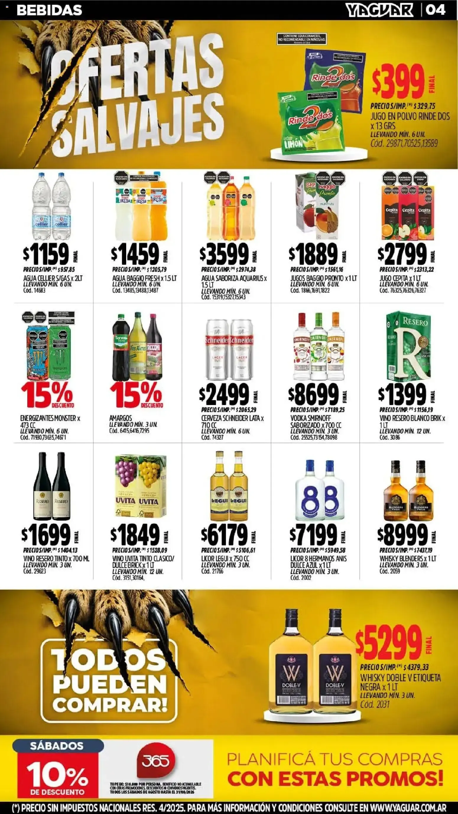 Ofertas de Yaguar - Oferta Semanal General Roca del 03/08/2026 - 08/08/2026 3 de agosto al 8 de agosto 2026 - Página 6 del catálogo