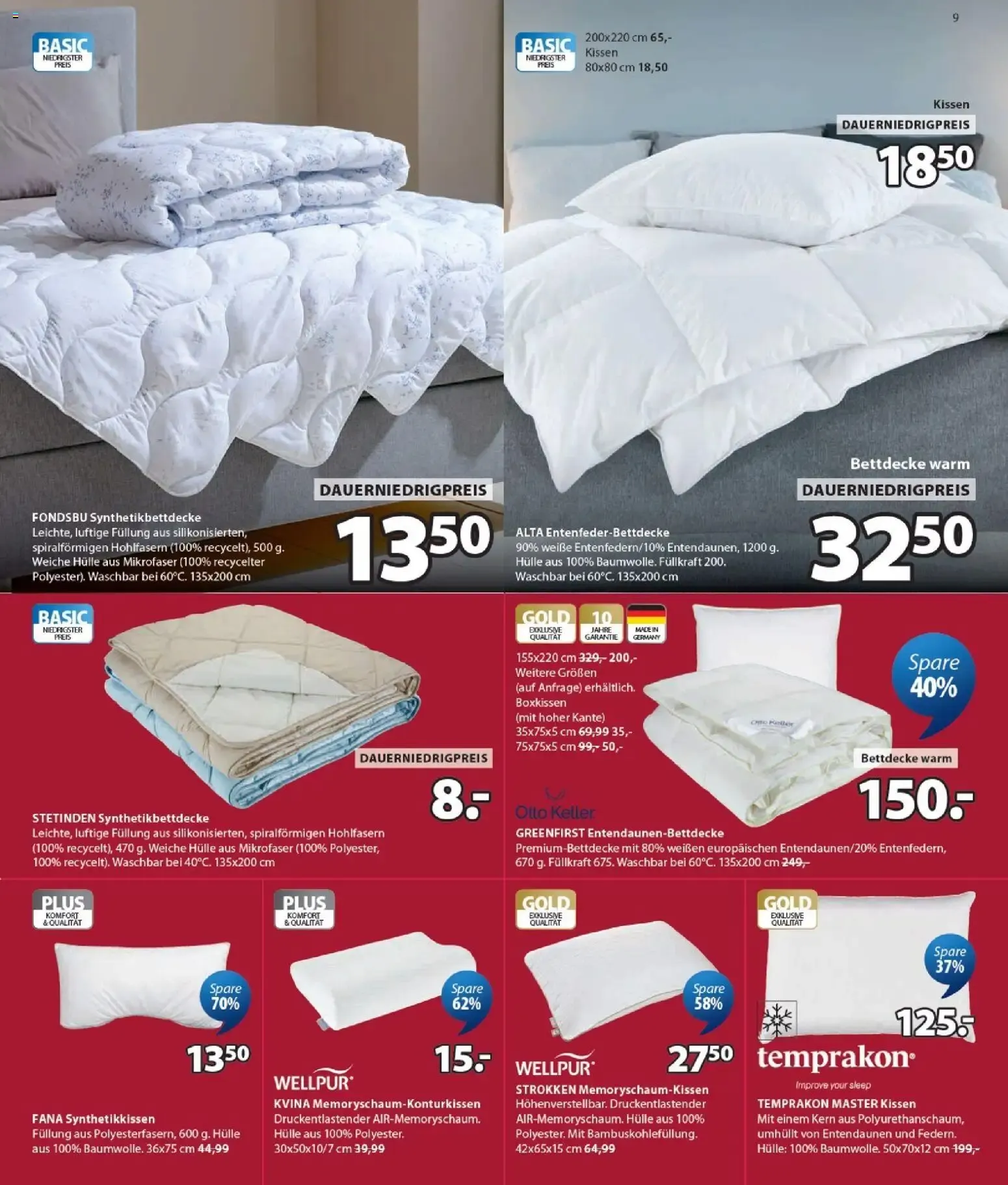 JYSK Sale: Spare bis zu 70% von 7. Juni bis 11. Juli 2026 - Prospekt seite 9