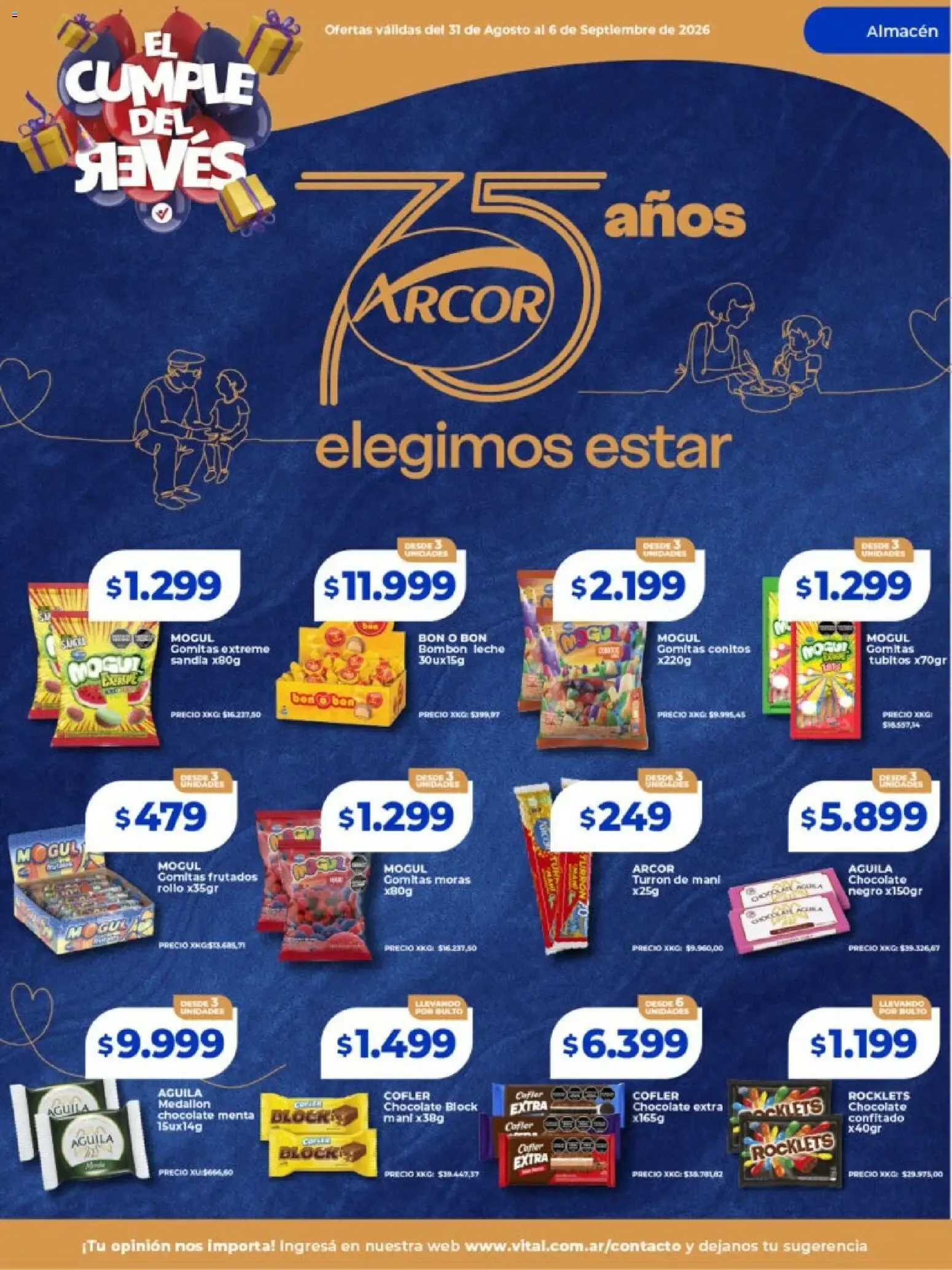 Ofertas de Vital - El Cumple del Reves 31 de agosto al 6 de septiembre 2026 - Página 26 del catálogo