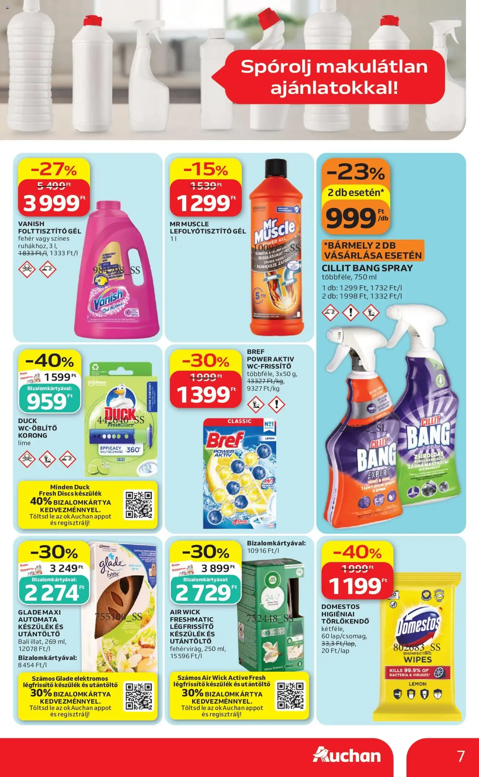 Katalógus Auchan Hipermarket: Spórolj makulátlan ajánlatokkal! szeptember 24.-tól október 14.-ig 2026. - Oldal 7