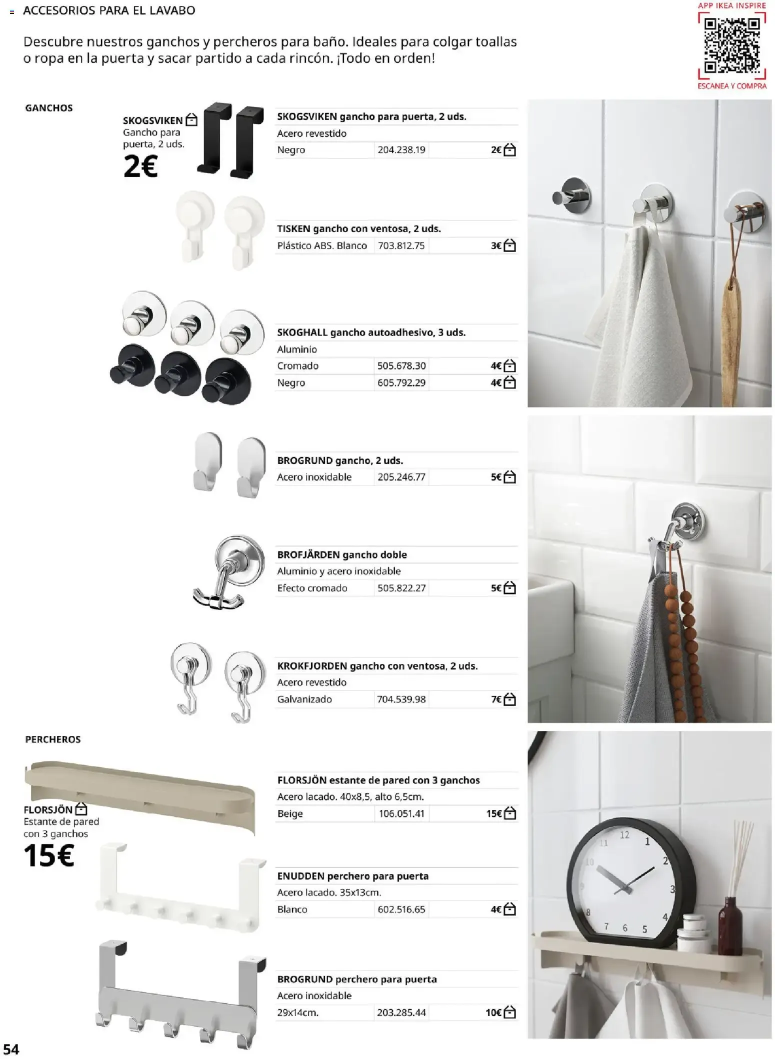 Catálogo de GUÍA DE COMPRA Muebles para el baño 1 de septiembre al 31 de enero 2027 - Página 54