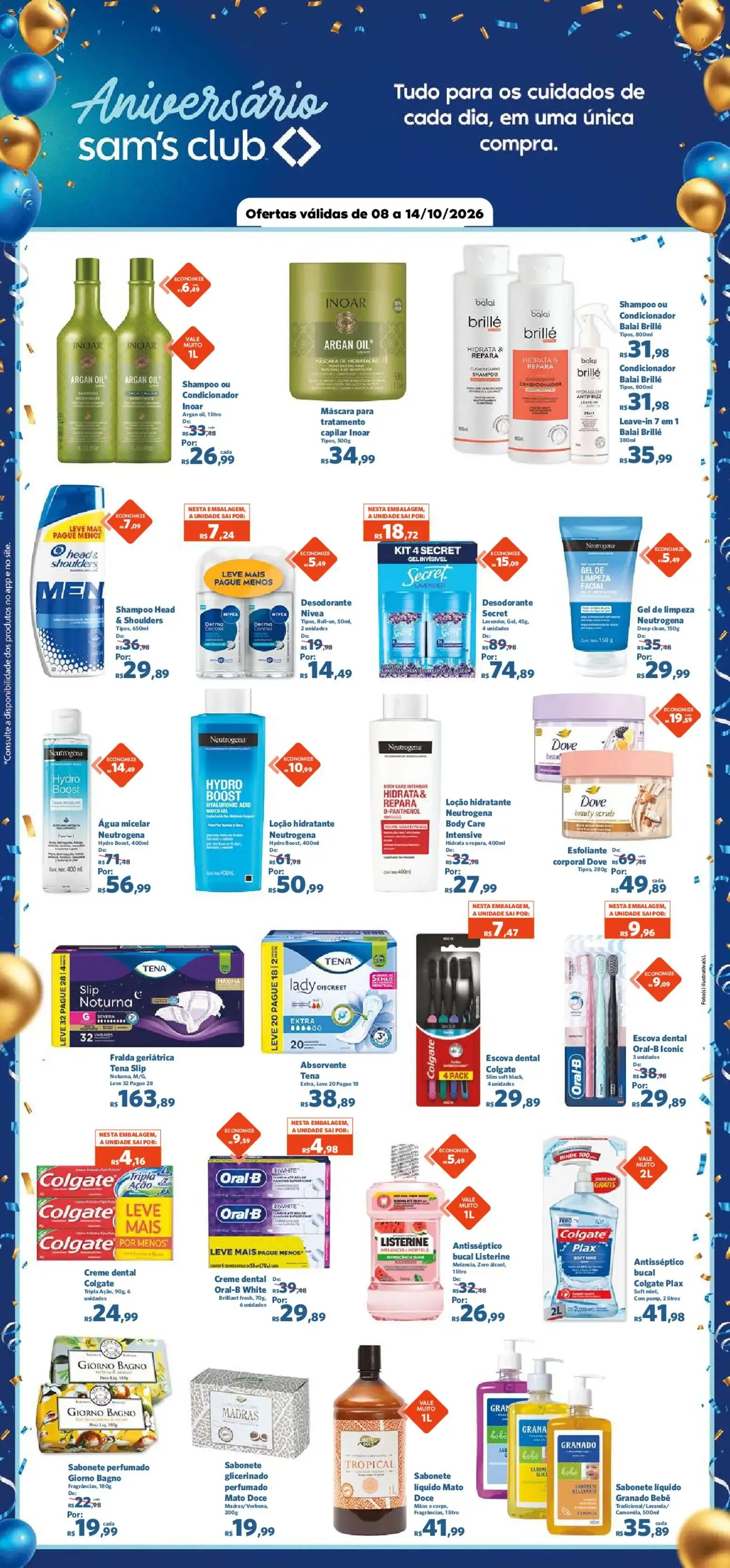 Encarte de Aniversário Sam's Club 8 de outubro até 14 de outubro 2026 - Pagina 9