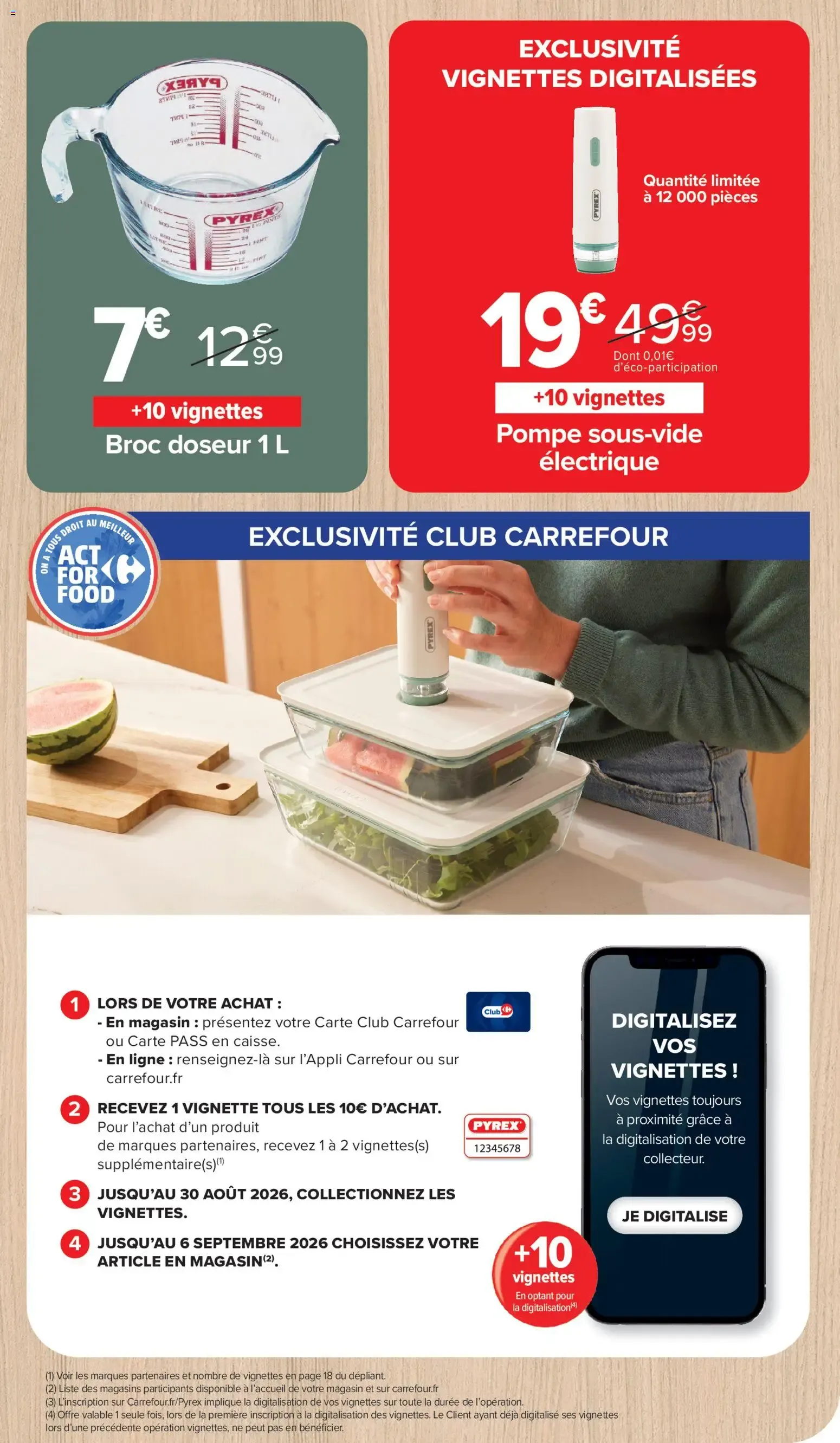 Carrefour Market Vignette pyrex à partir du 01/07/2026 - promo en ligne du 1 juillet au 6 septembre 2026 - Catalogue page 4