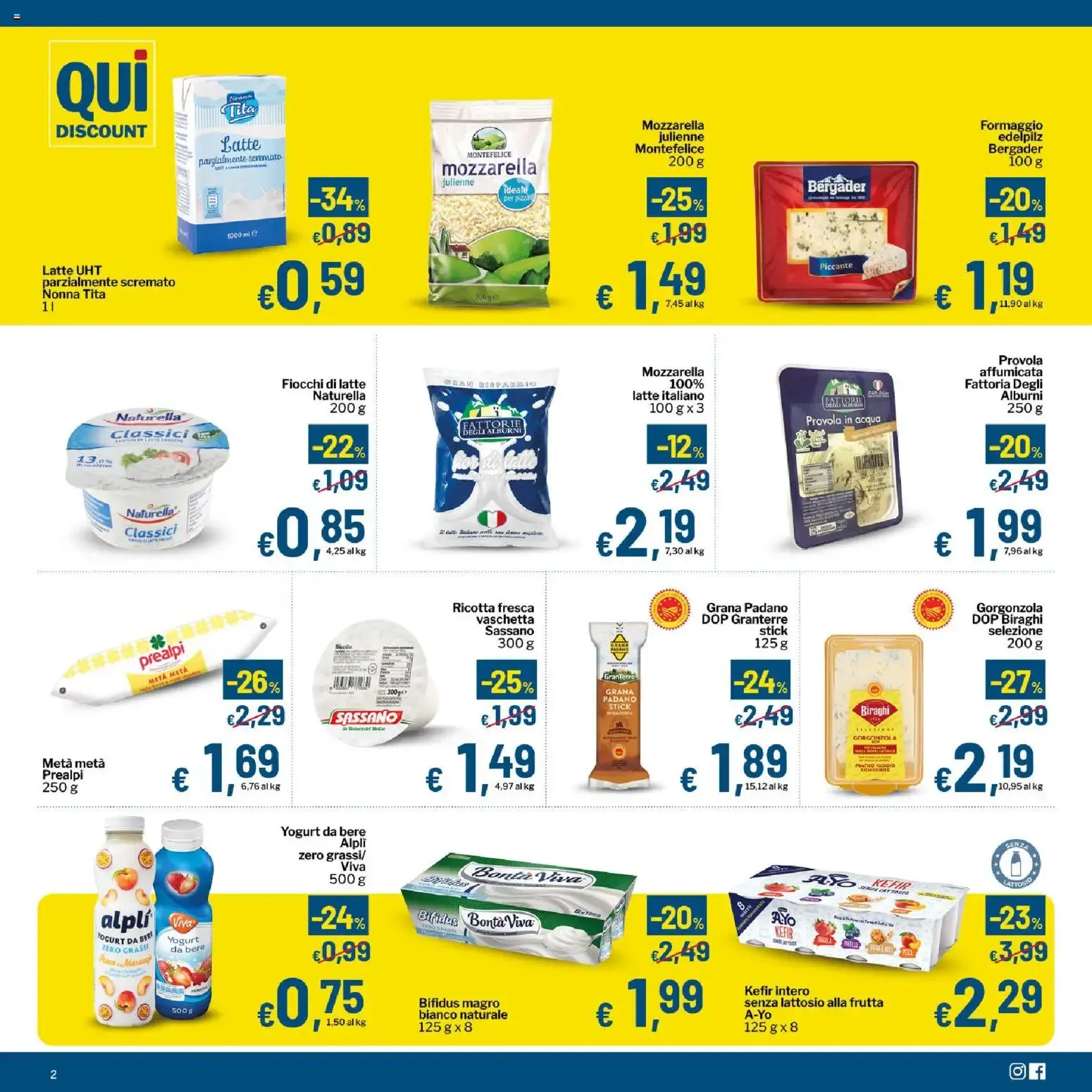 Qui Discount volantino dal 11/08/2026 - online Offerte da 11 agosto a 23 agosto di 2026 - Pagina del volantino 2